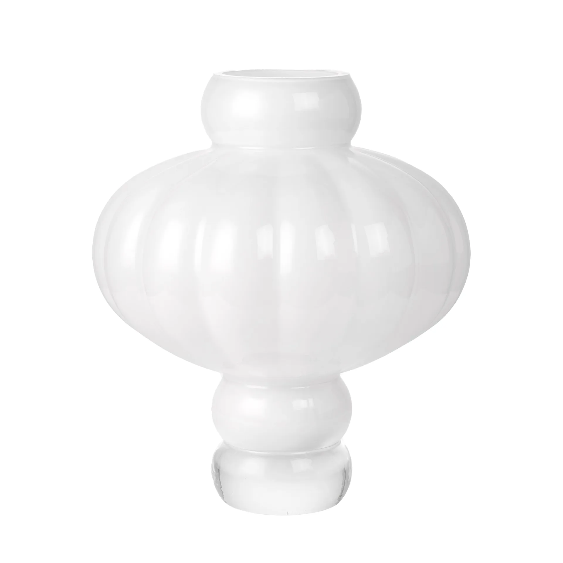 Louise Roe Vase Balloon 08 Opal Blanc