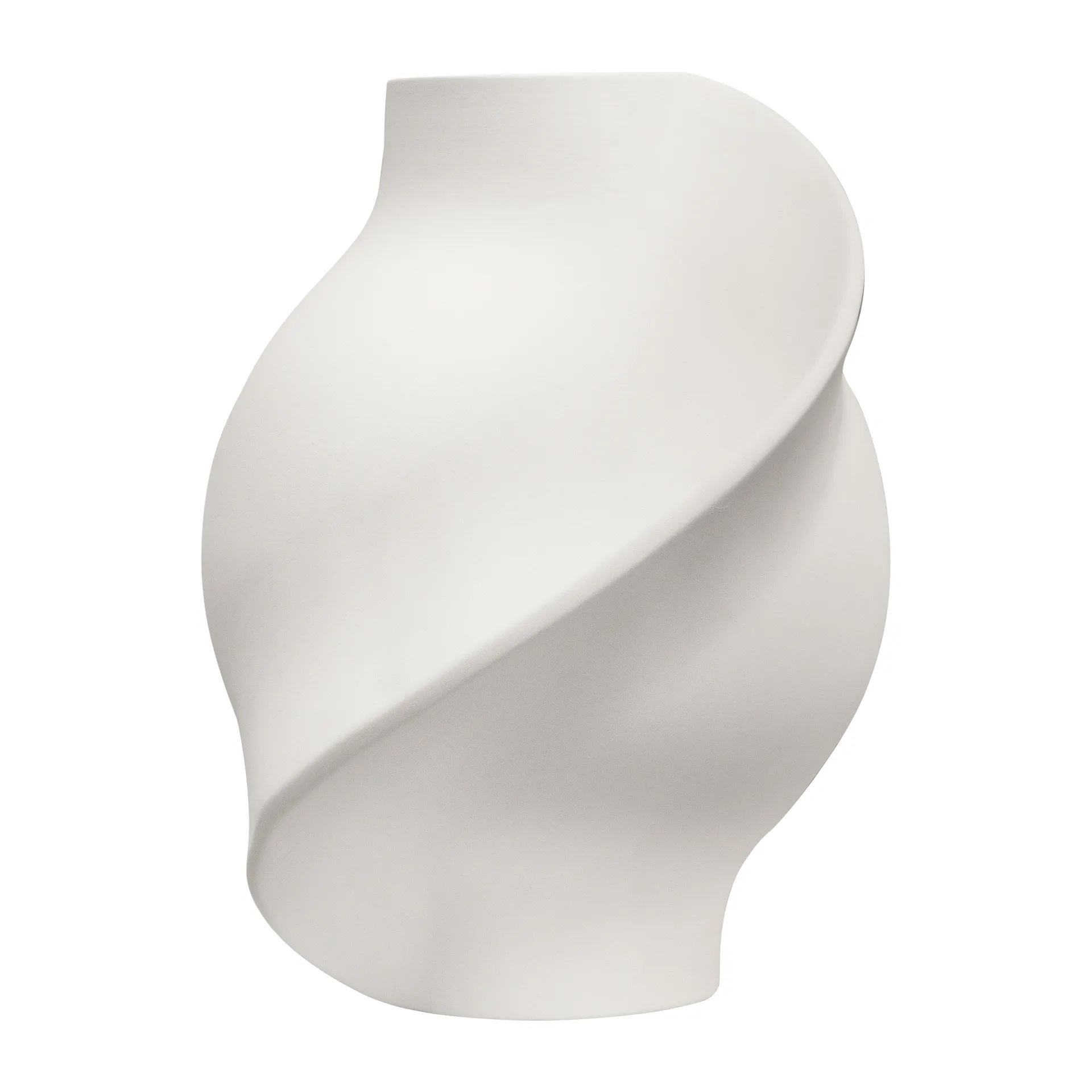 Louise Roe Vase Pirout 02 Raw White