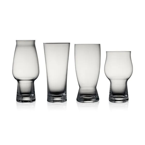 Lyngby Glas ölglas set 4 delar, Kristall