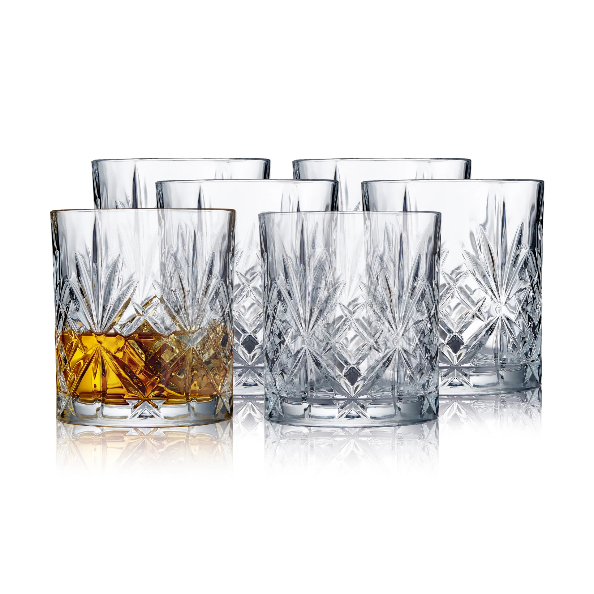 Lyngby Glas Krystal Melodia Whisky Glass 31 cl - Set of 6