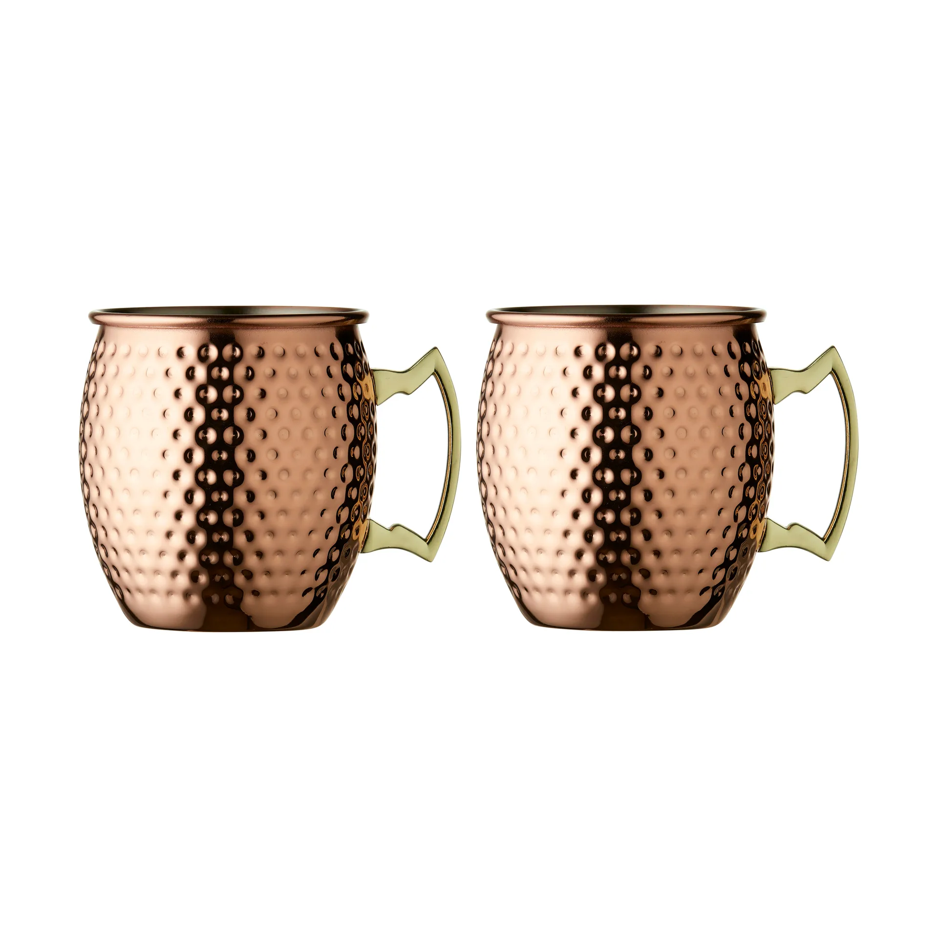 Lyngby Glas - Moscow mule-krus 55 cl 2 stk. Kobber