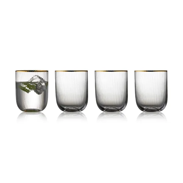 Palermo Gold tumblerglas 35 cl 4-pack, Klar