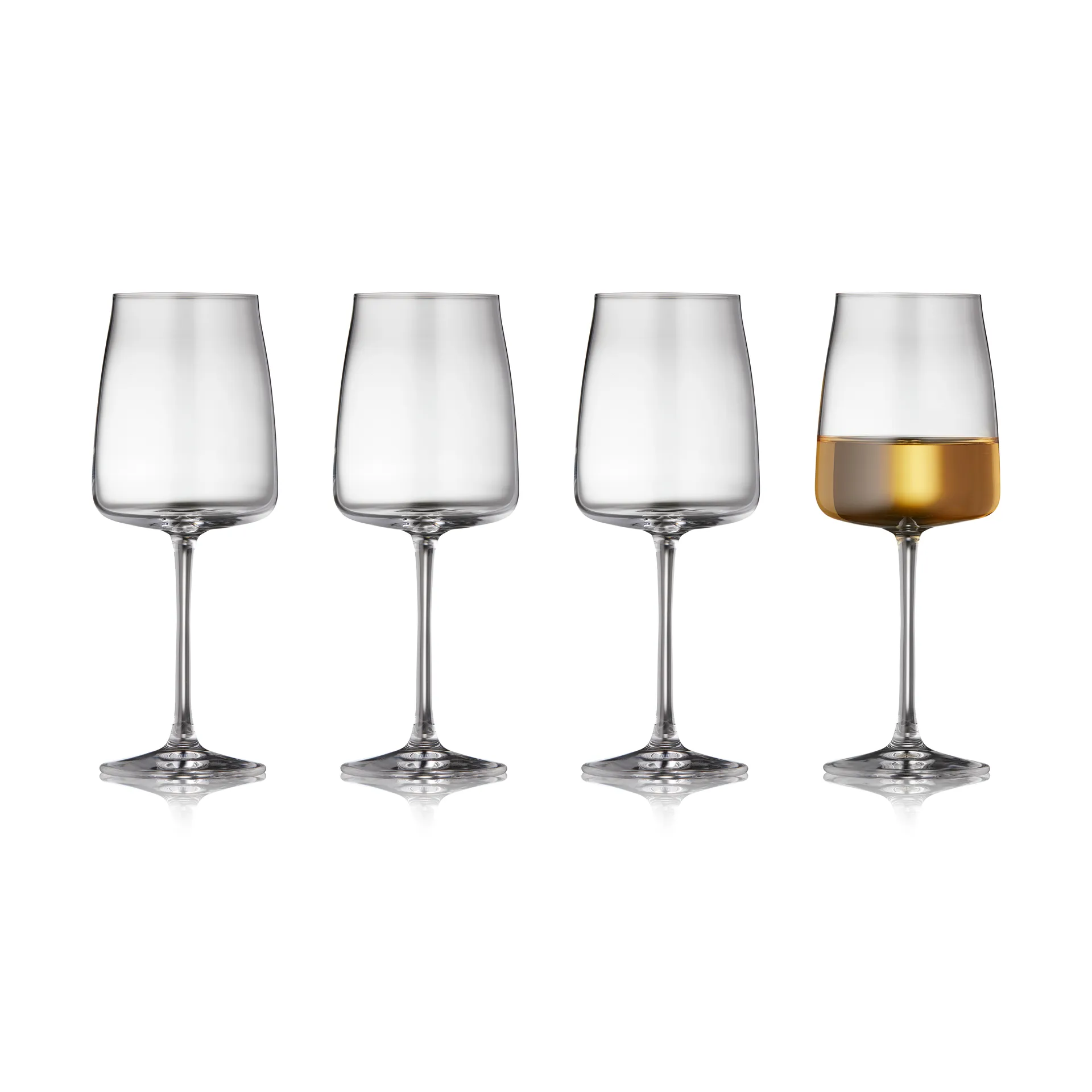 Lyngby Glas - Krystal Zero Hvidvinsglas 43 cl 4 stk.