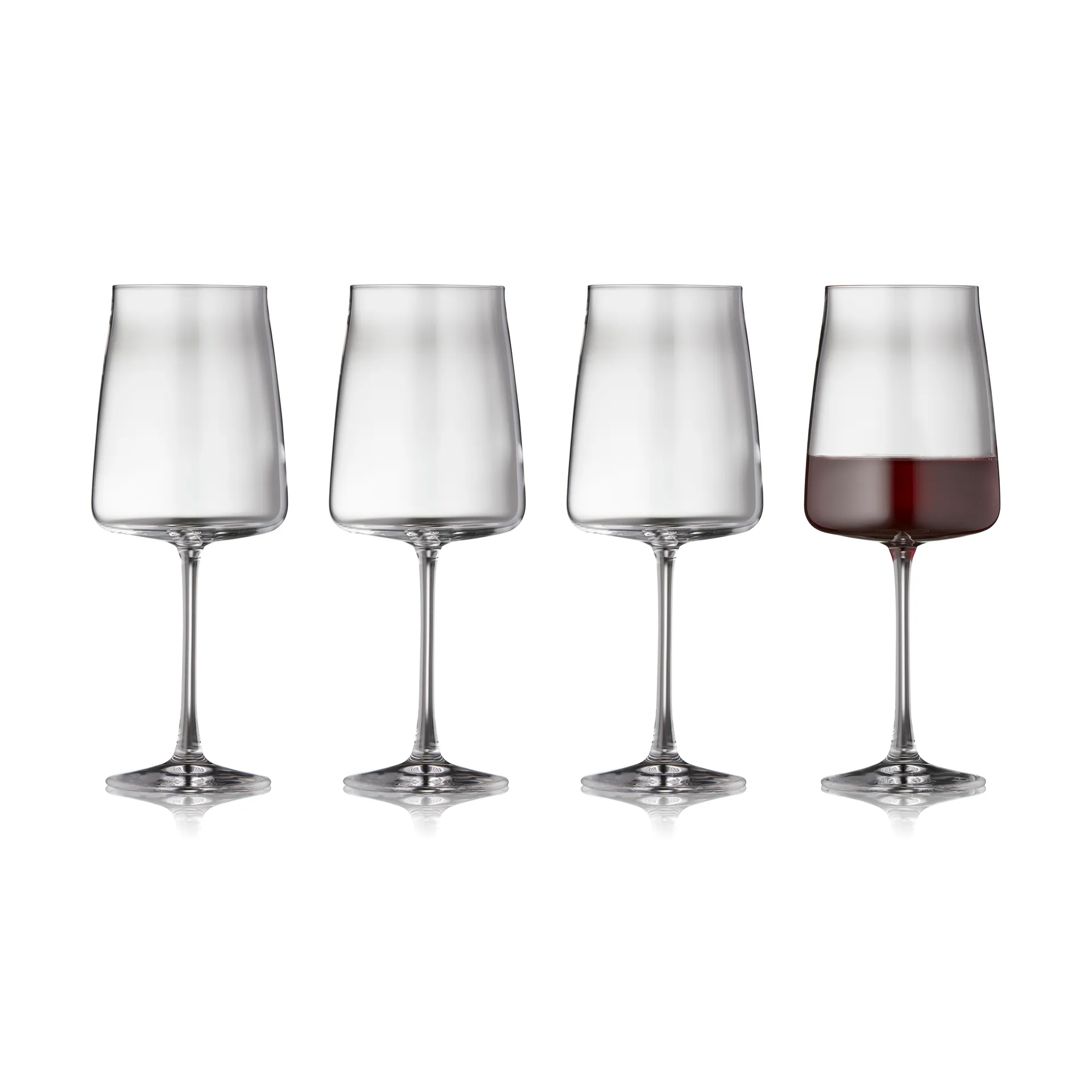 Lyngby Glas - Krystal Zero Rødvinsglas 54 cl 4 stk.