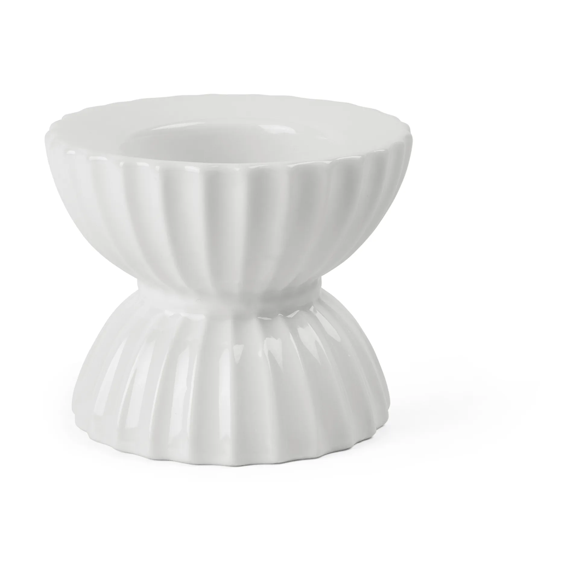 Lyngby Porcelæn Bougeoir pour bougie chauffe-plat Ø8 cm Lyngby Tura Blanc