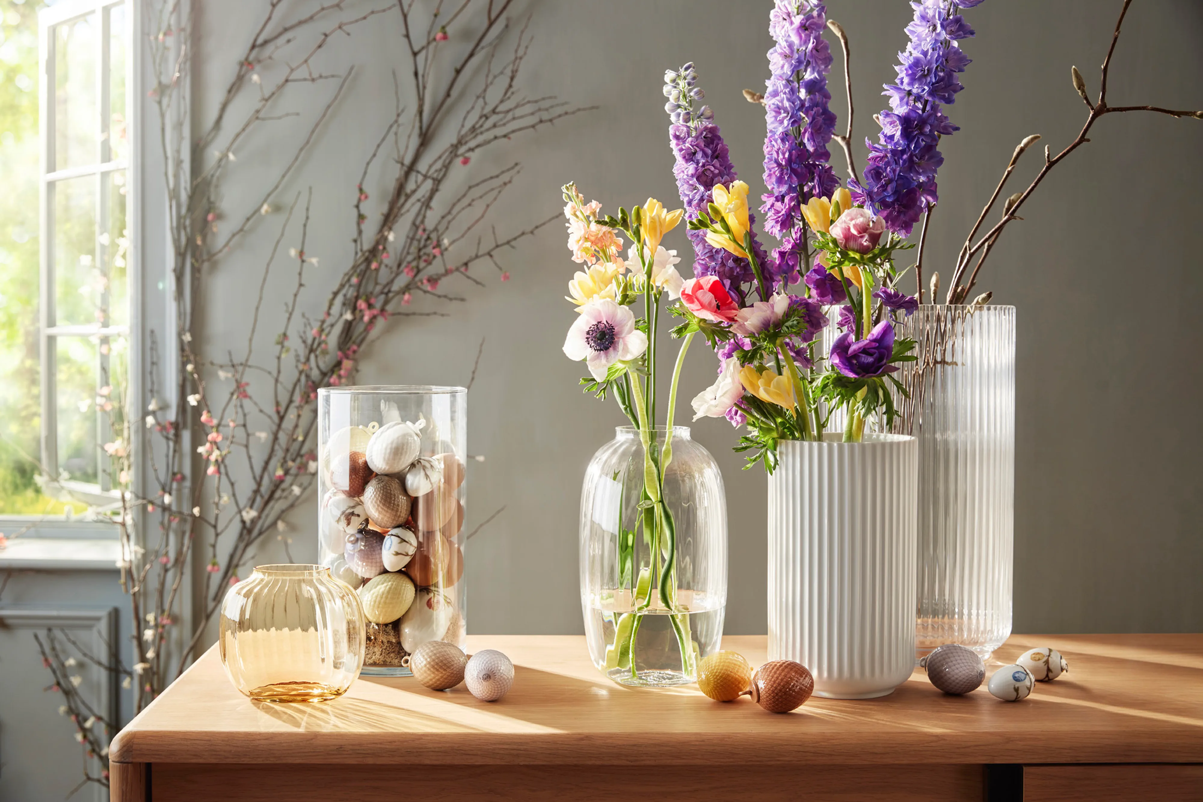 Lyngby Porcelæn | リュンビューポーセリン からのLyngby 花瓶 ガラス