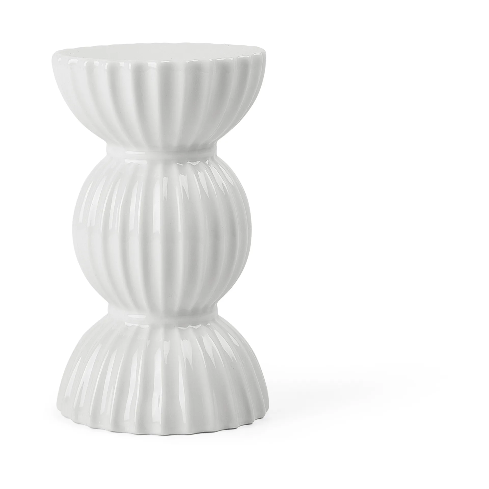 Lyngby Porcelæn - Lyngby Tura Kronelysestage H12.5 cm hvid