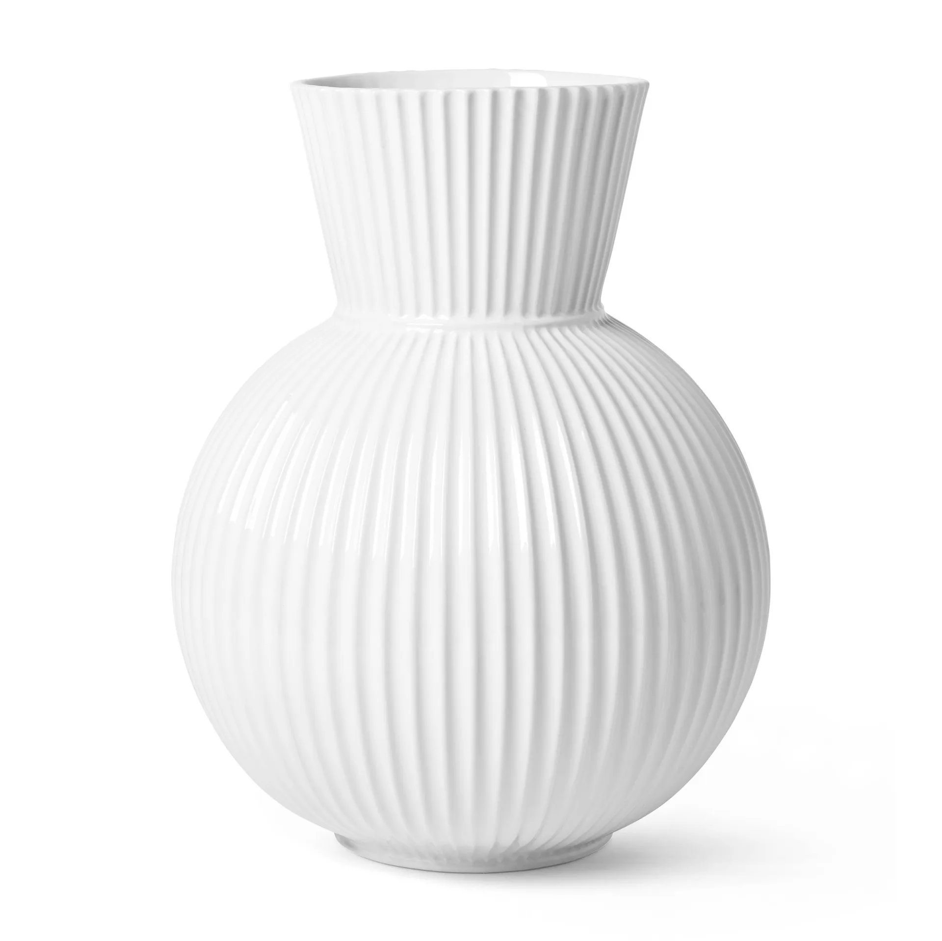 Lyngby Porcel&aelig;n Lyngby Tura vase hvid 34 cm