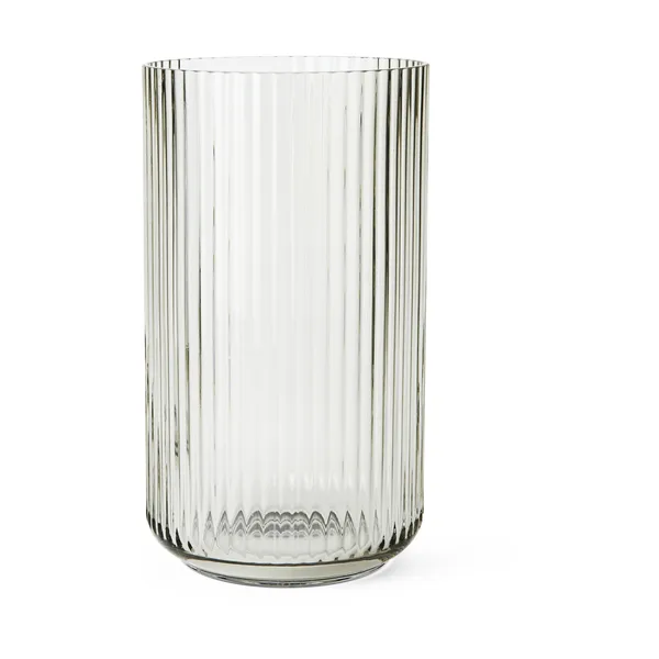 Lyngby vas glas smoke, 31 cm