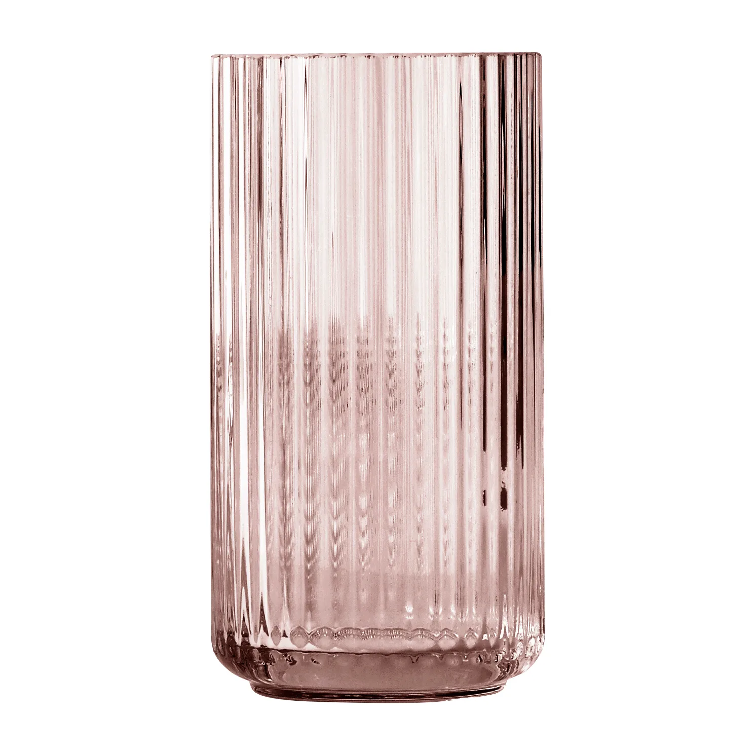 Lyngby Porcelæn - Lyngbyvase H20 burgundy mundblæst glas