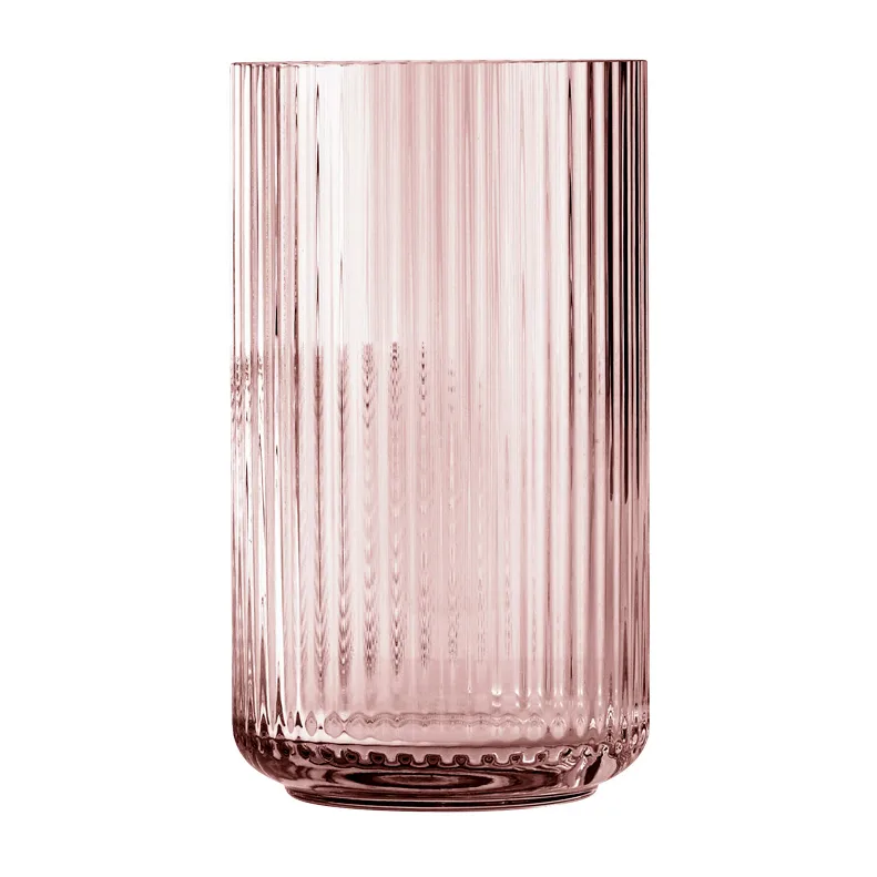 Lyngby Porcelæn - Lyngby Vase H31 cm burgundy mundblæst glas