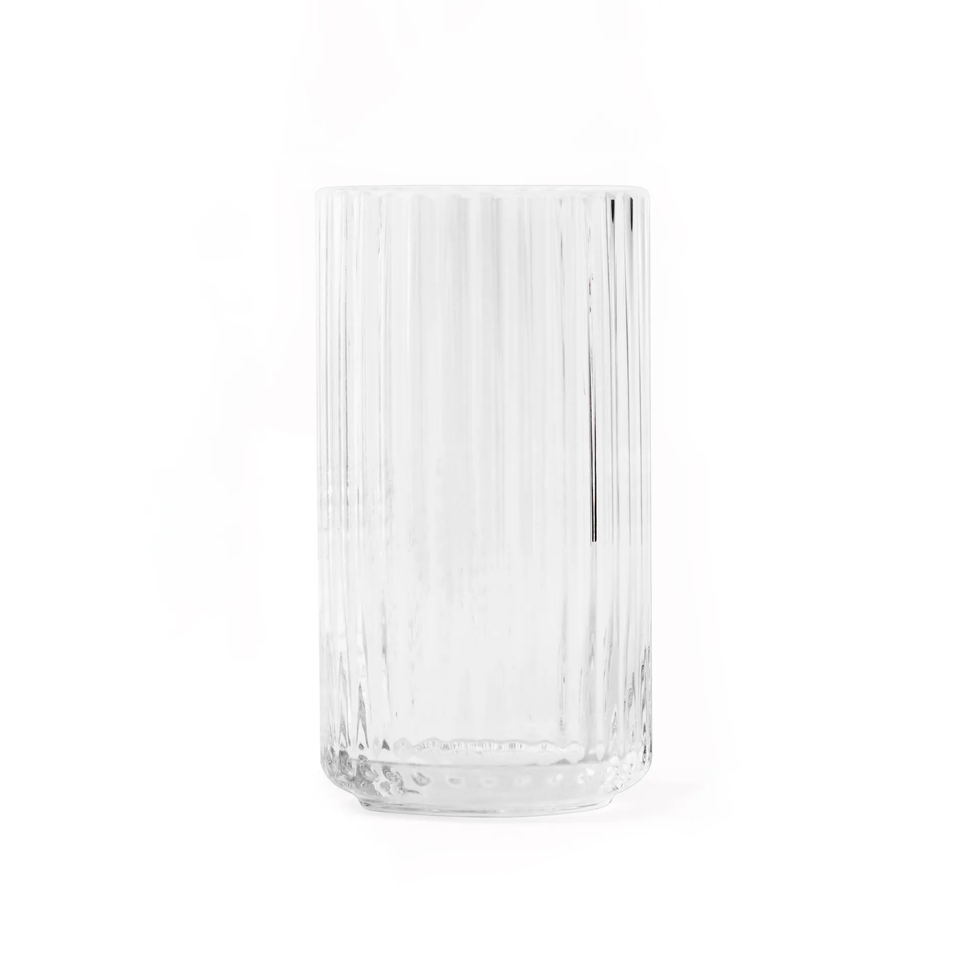 Lyngby Porcelæn - Lyngbyvase H15 klar mundblæst glas