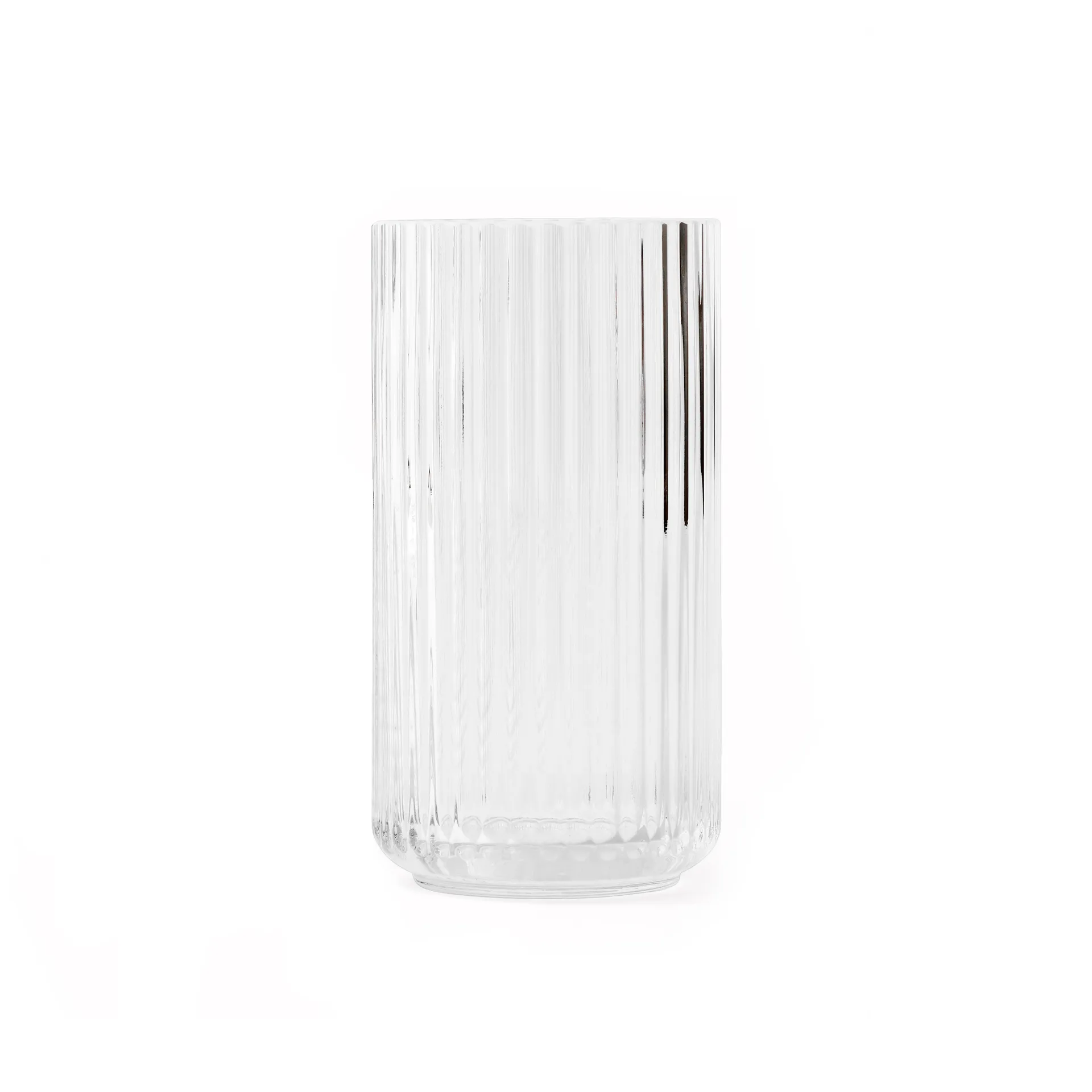 Lyngby Porcelæn - Lyngbyvase H20 klar mundblæst glas
