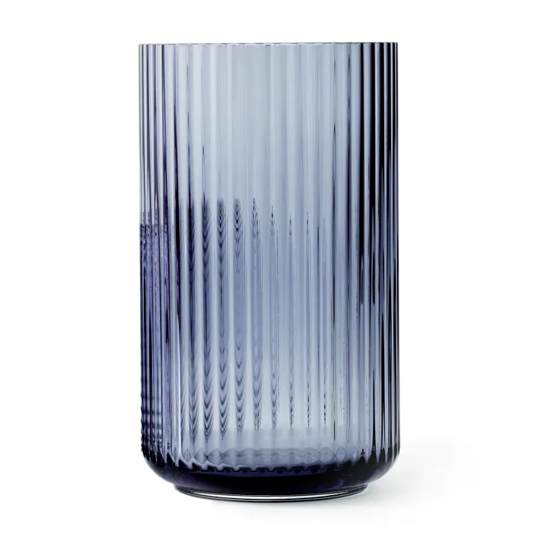 Lyngby Porcel&aelig;n Lyngby vase glass midnattsbl&aring; 38 cm