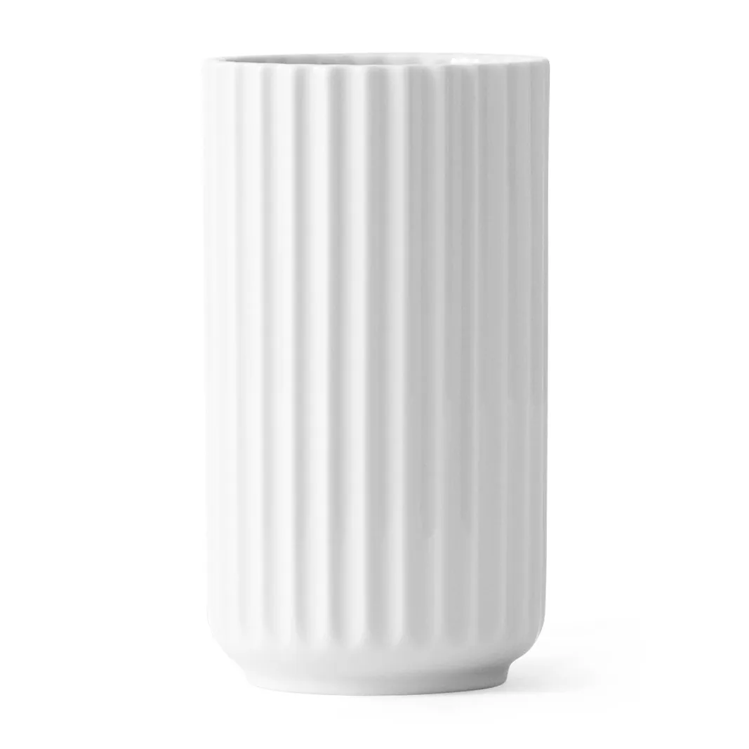 Lyngby Porcelæn - Lyngbyvase H12,5 hvid porcelæn