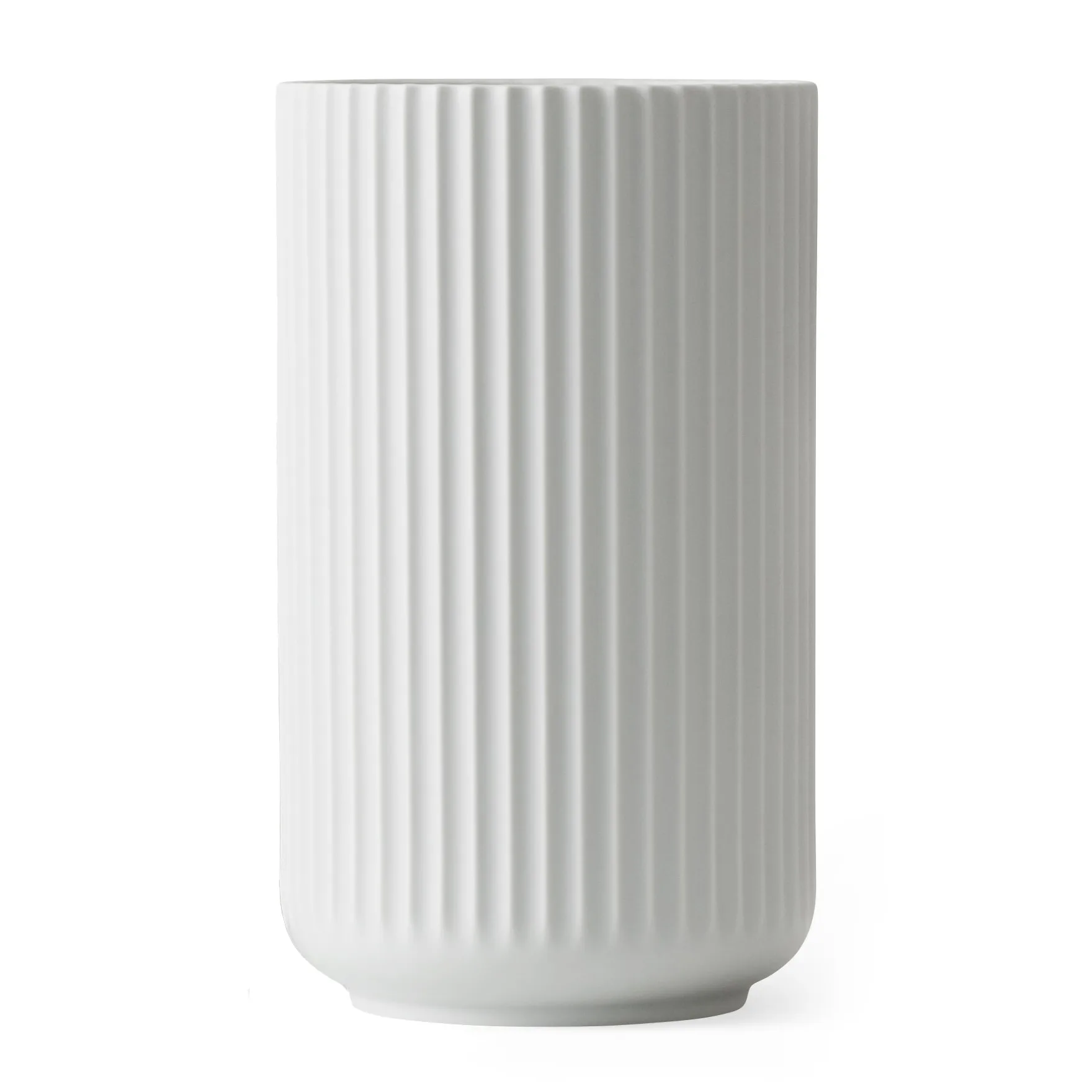 Lyngby Porcelæn - Lyngby Vase H25 cm mat hvid porcelæn