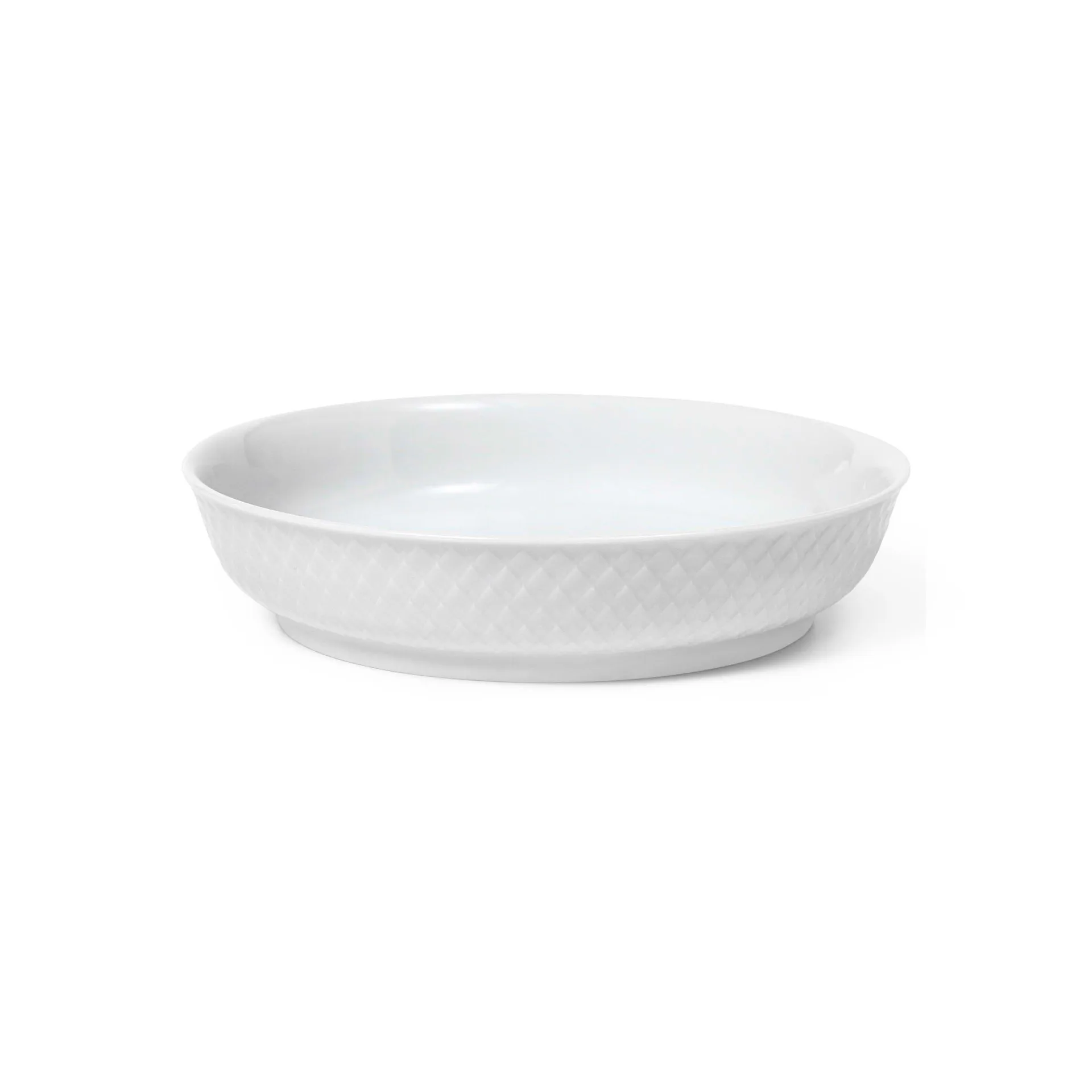 Lyngby Porcelæn - Rhombe Desserttallerken Ø16 cm hvid