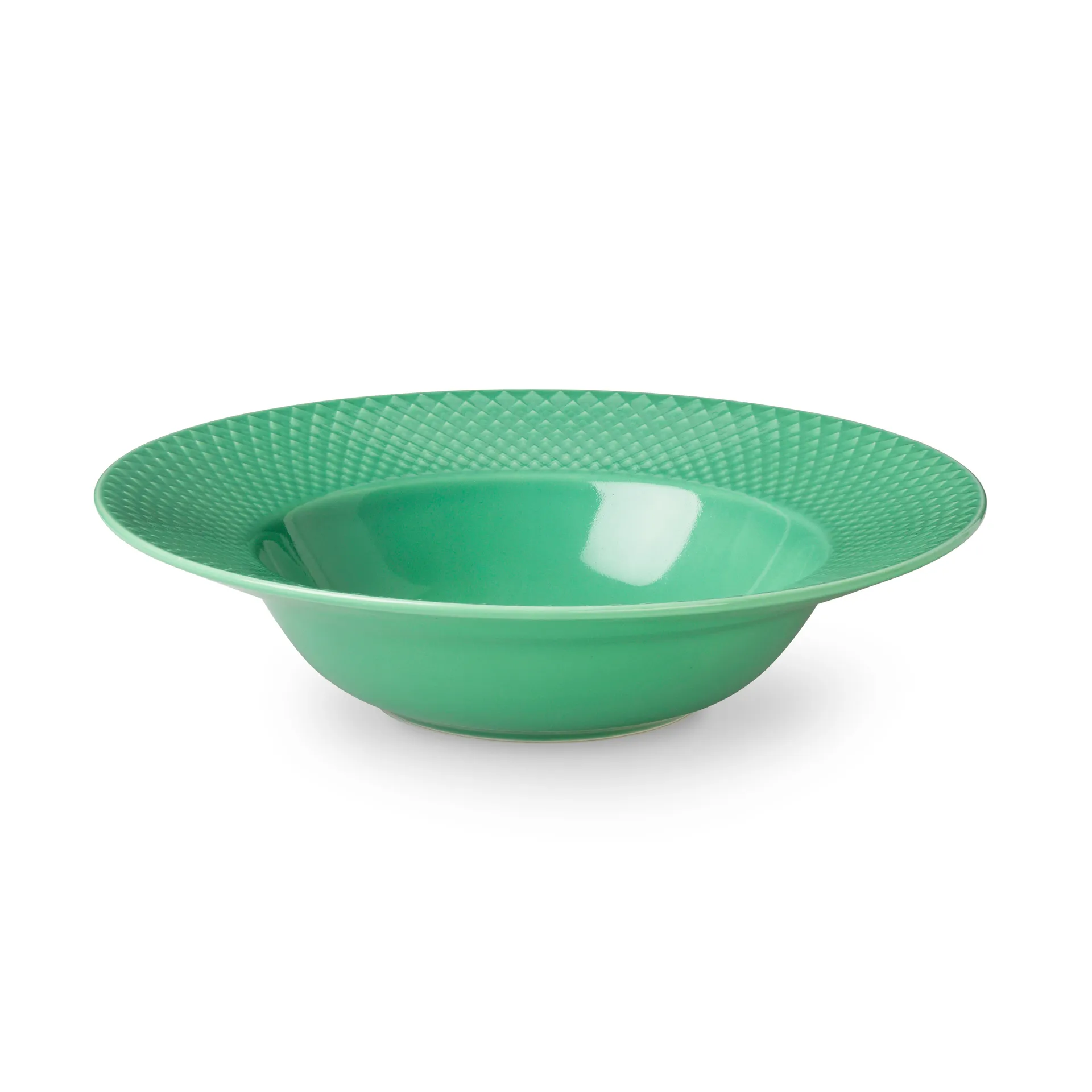 Lyngby Porcelæn - Rhombe Color Dybtallerken 24,5 Cm - Grøn