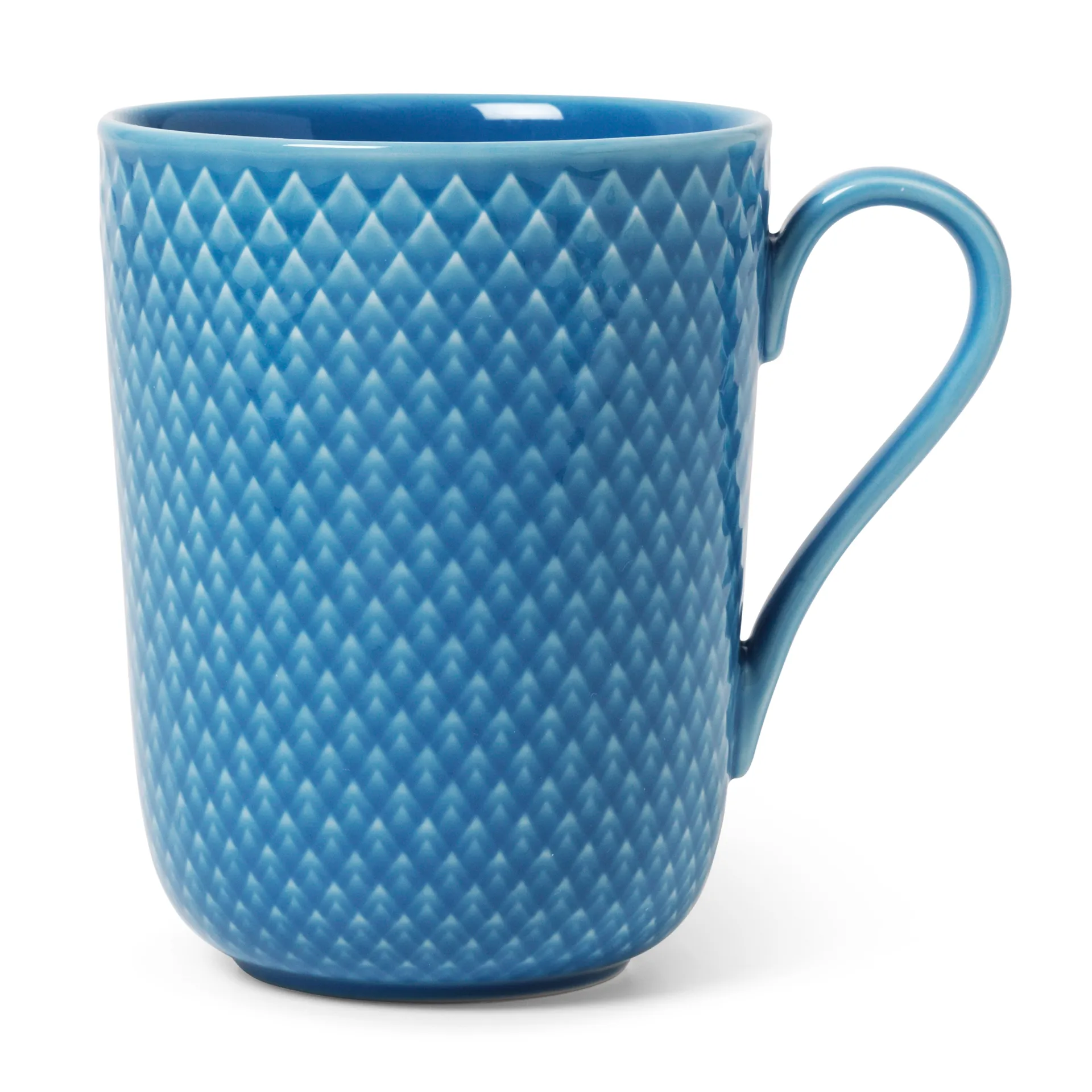 Lyngby Porcelæn - Rhombe Color Krus Med Hank - 33 Cl - Blå