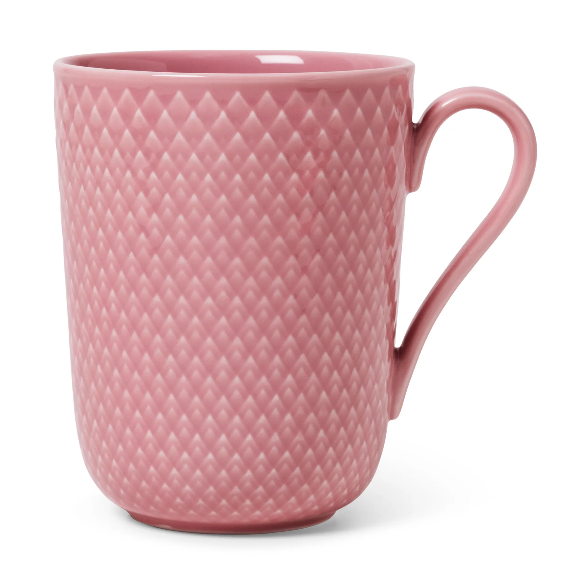 Lyngby Porcelæn - Rhombe Color Krus Med Hank - 33 Cl - Rosa
