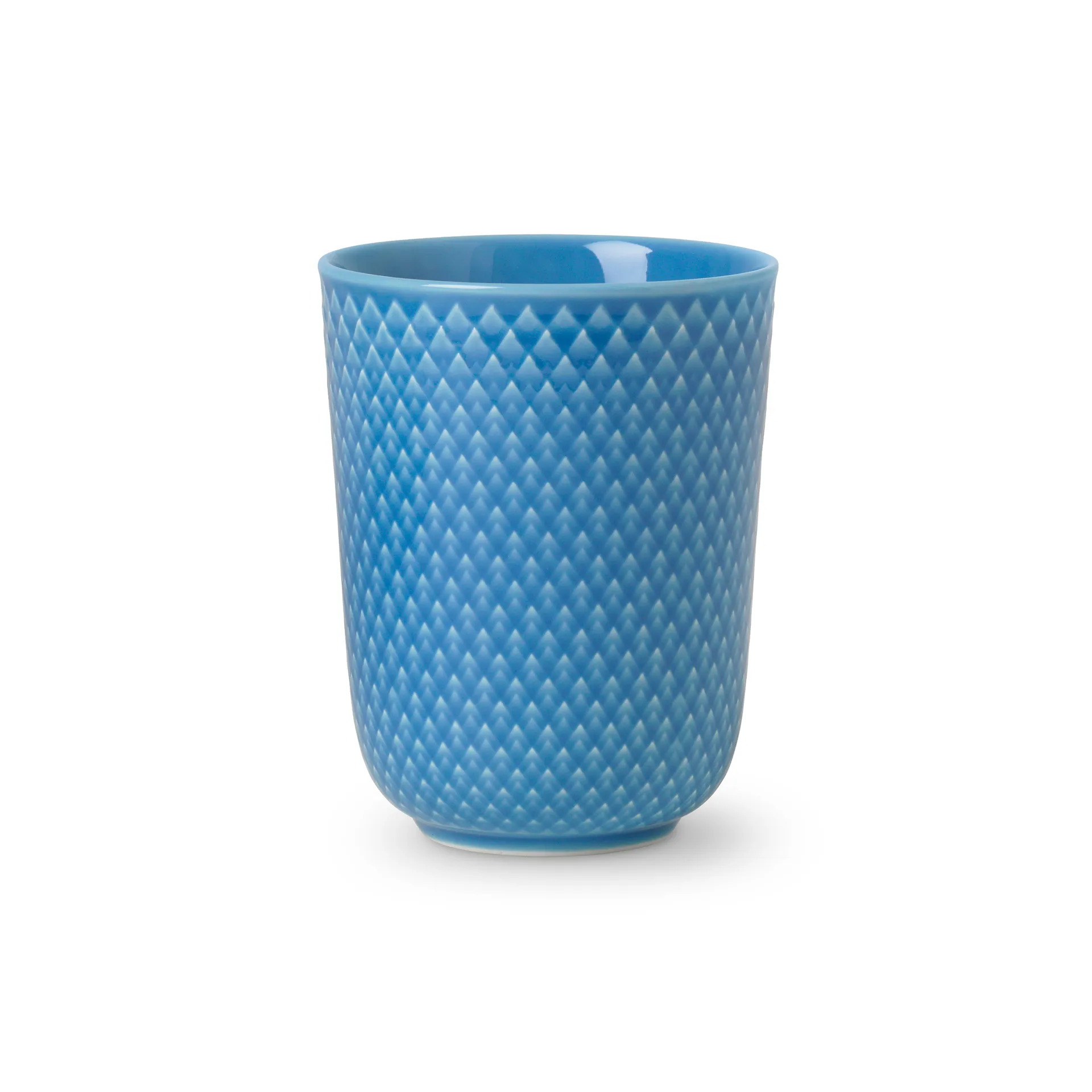 Lyngby Porcelæn - Rhombe Krus 33 cl blå porcelæn