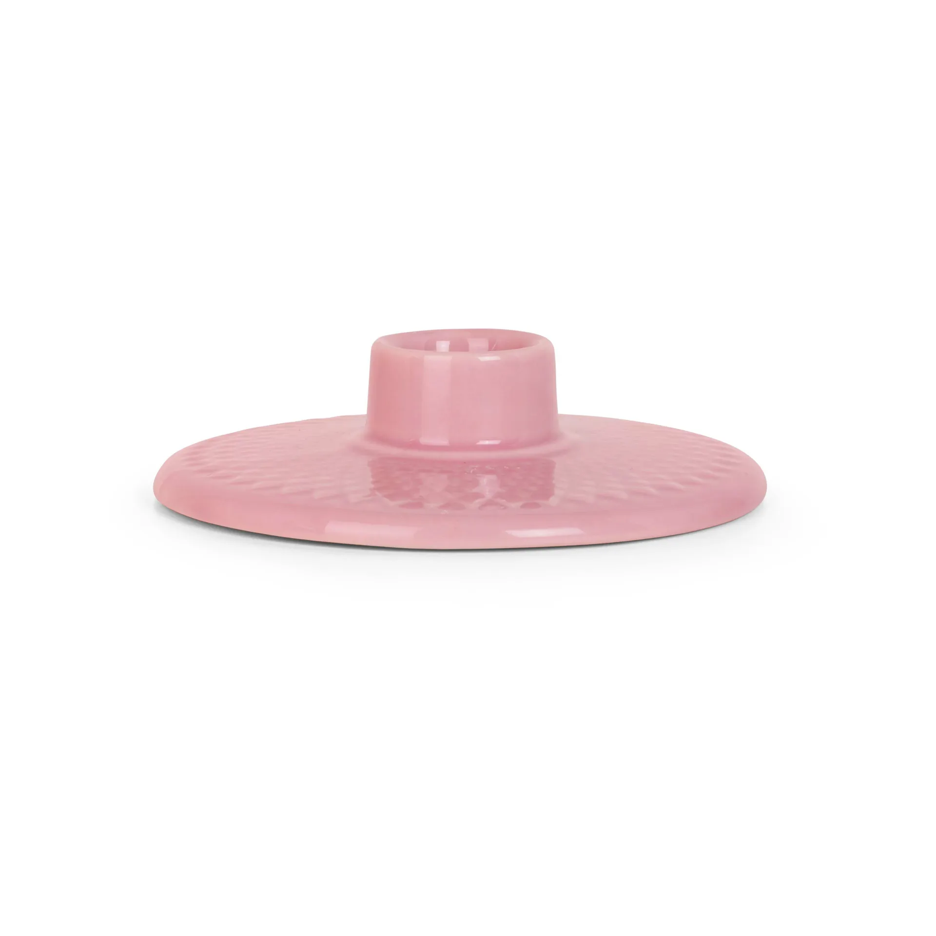 Lyngby Porcelæn - Rhombe Color Kronelysestage H3 rosa