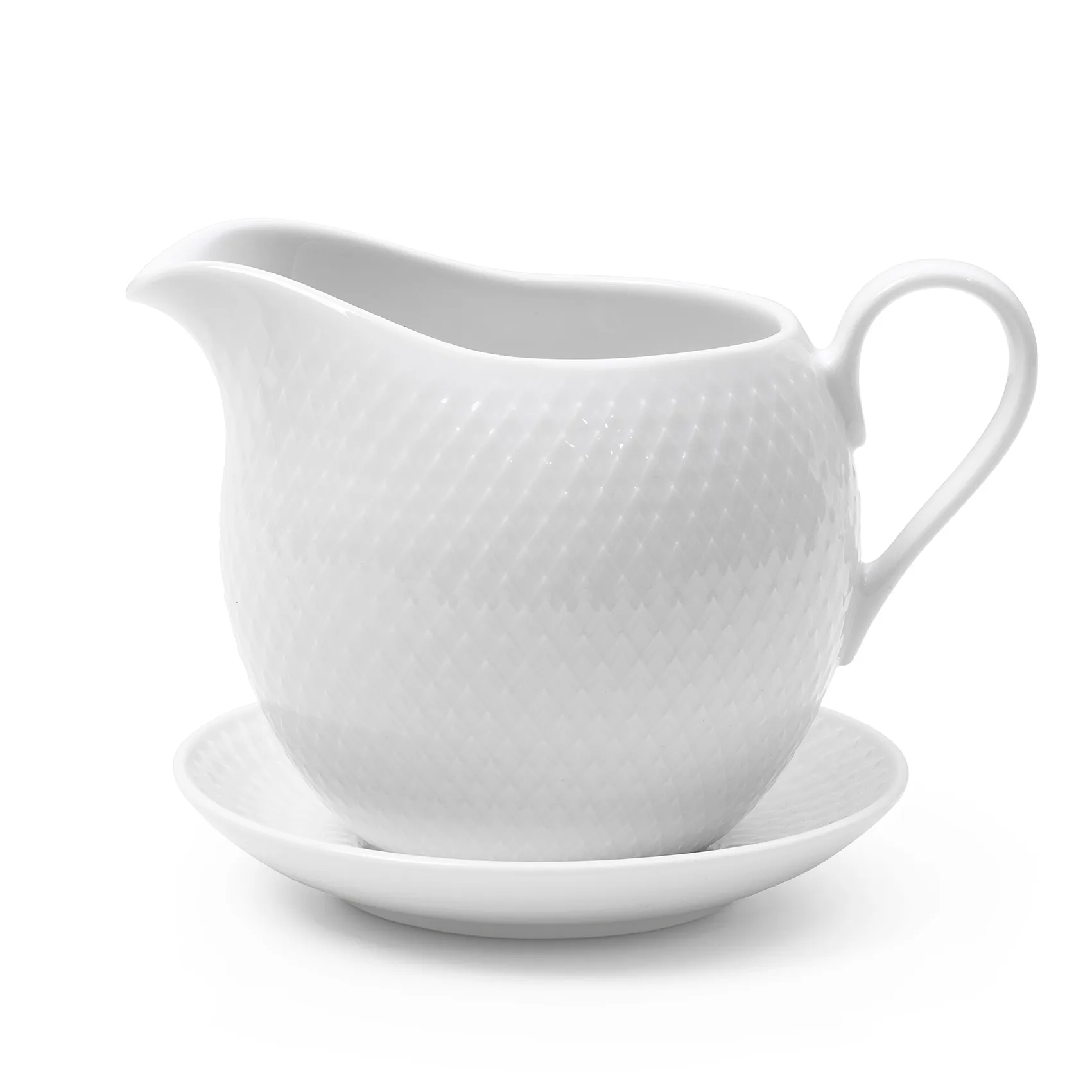 Lyngby Porcel&aelig;n Rhombe s&aring;skanna 67 cl Vit