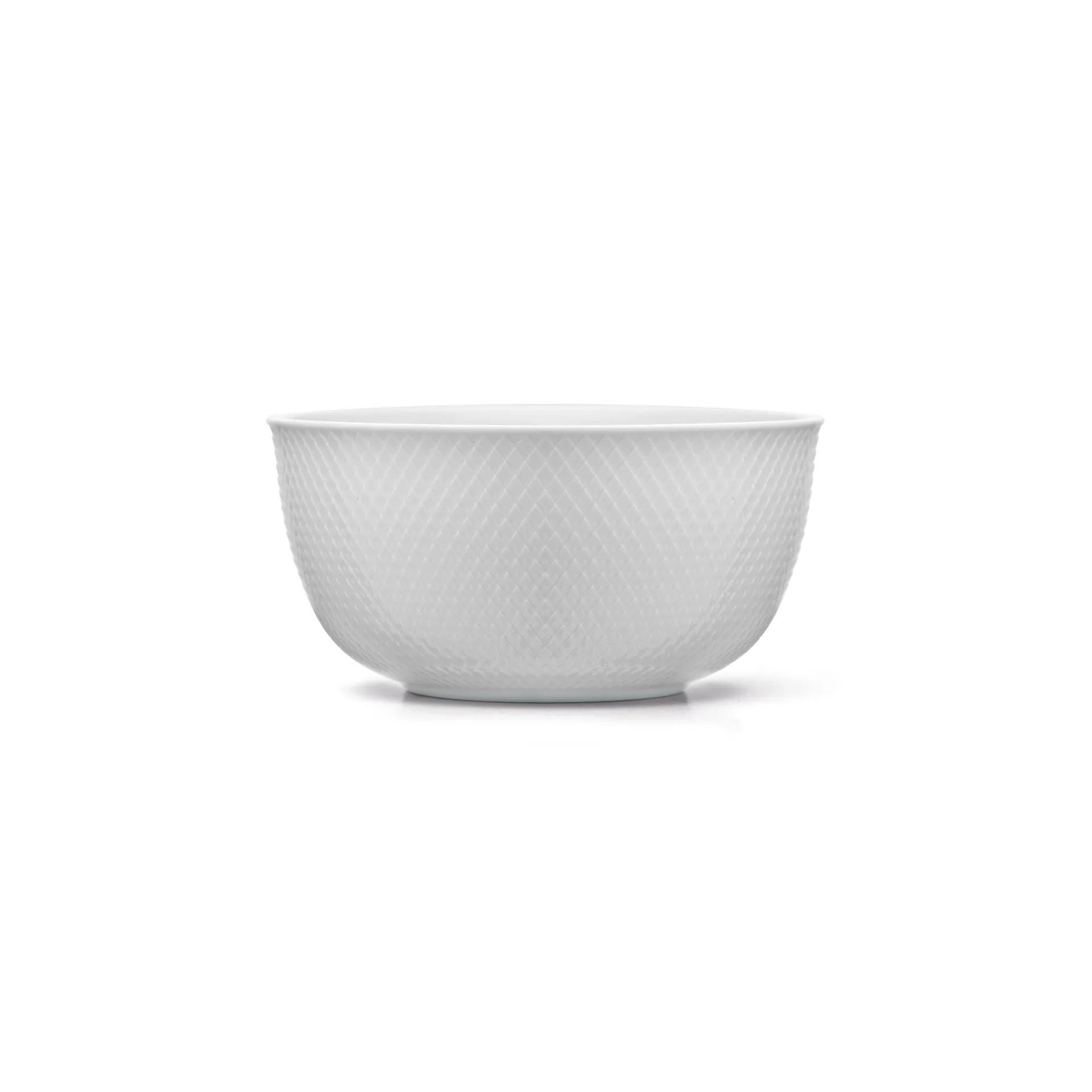 Lyngby Porcel&aelig;n Rhombe serveringssk&aring;l &Oslash;17,5 cm vit