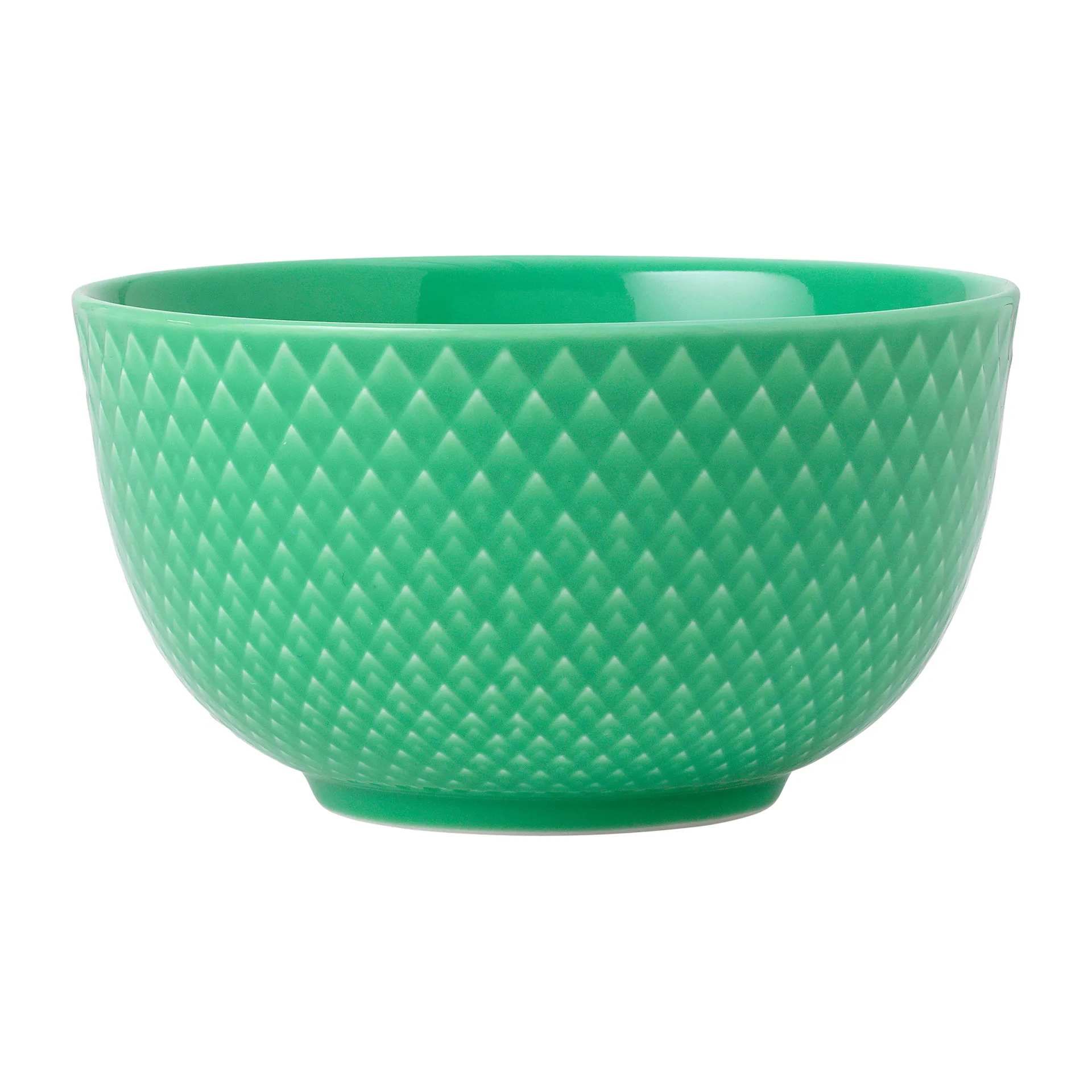 Lyngby Porcelæn - Rhombe Color Skål 11 Cm - Grøn