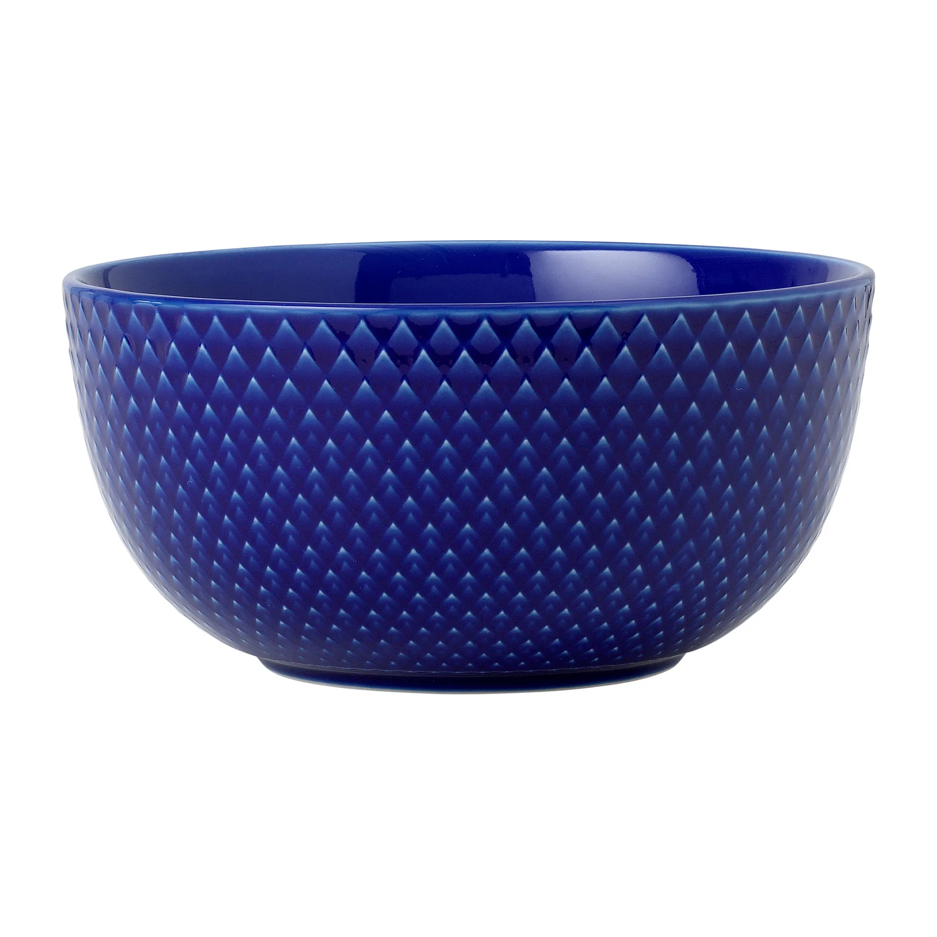 Lyngby Porcelæn - Rhombe Color Skål 13 Cm - Mørkeblå