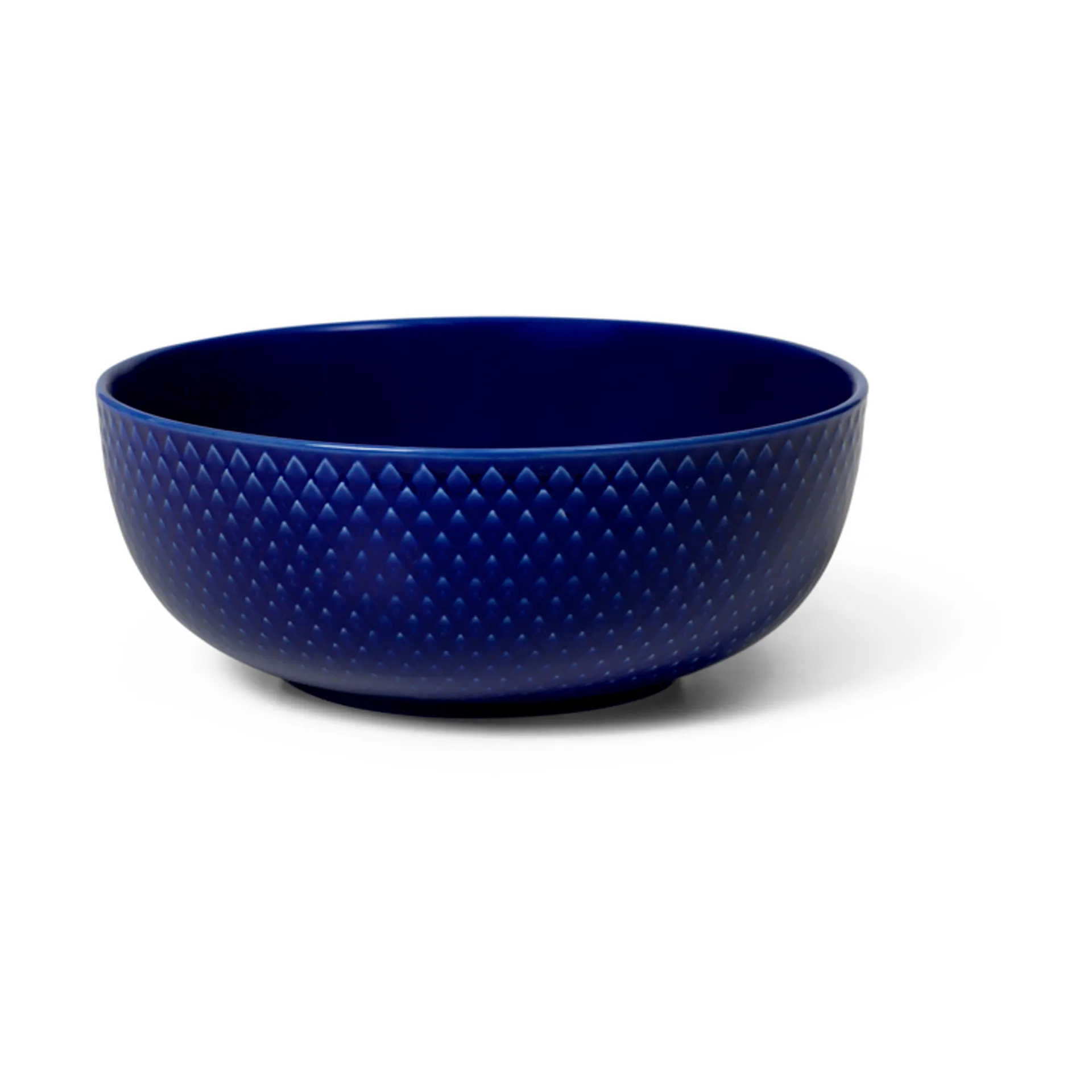 Lyngby Porcelæn - Rhombe Color Skål, mørkeblå Ø 15,5 cm