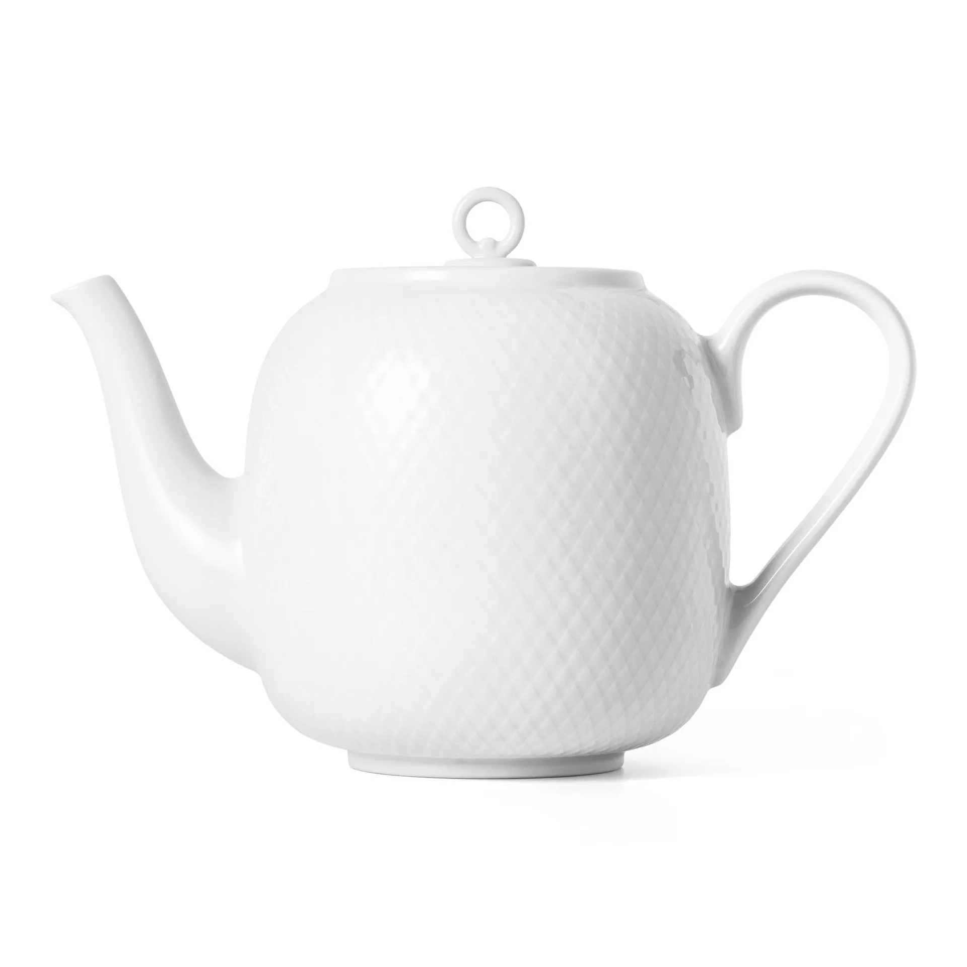 Lyngby Porcel&aelig;n Rhombe tekanna 1,9 L Vit