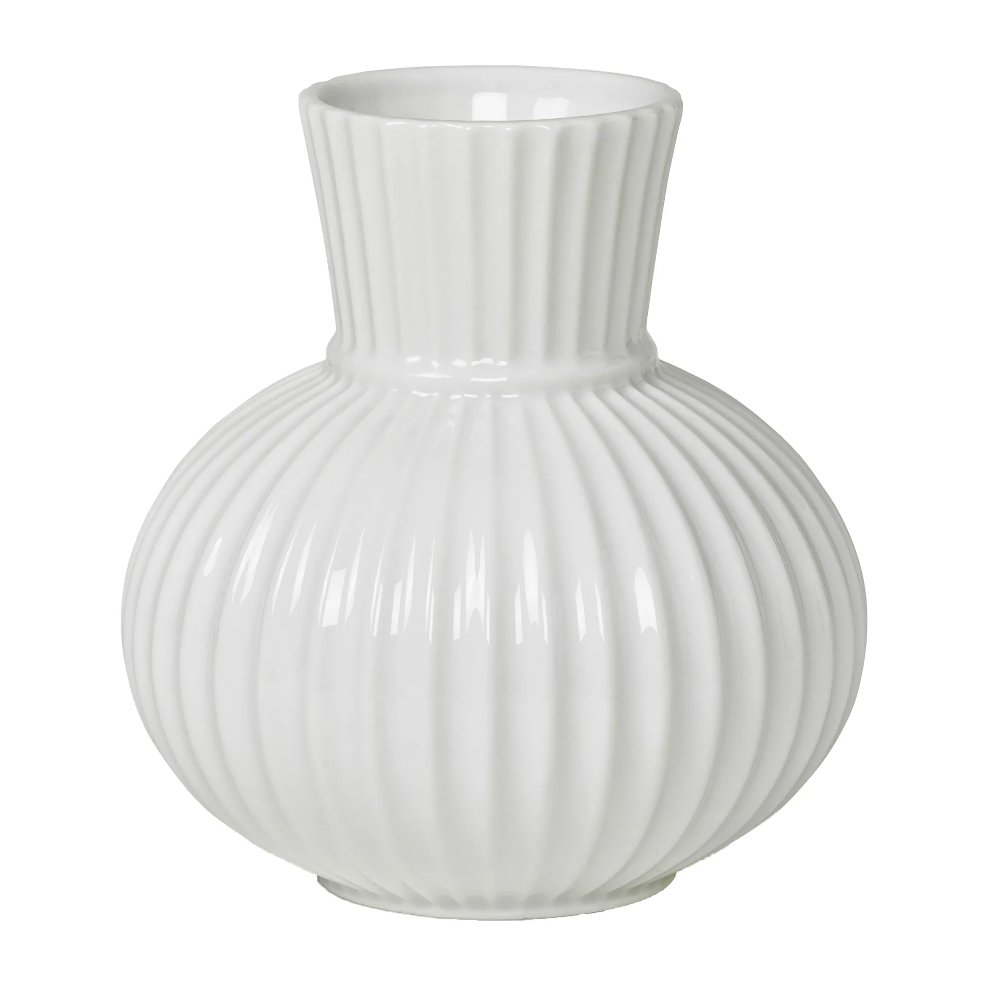 Lyngby Porcelæn Vase Lyngby Tura blanc 14,5 cm
