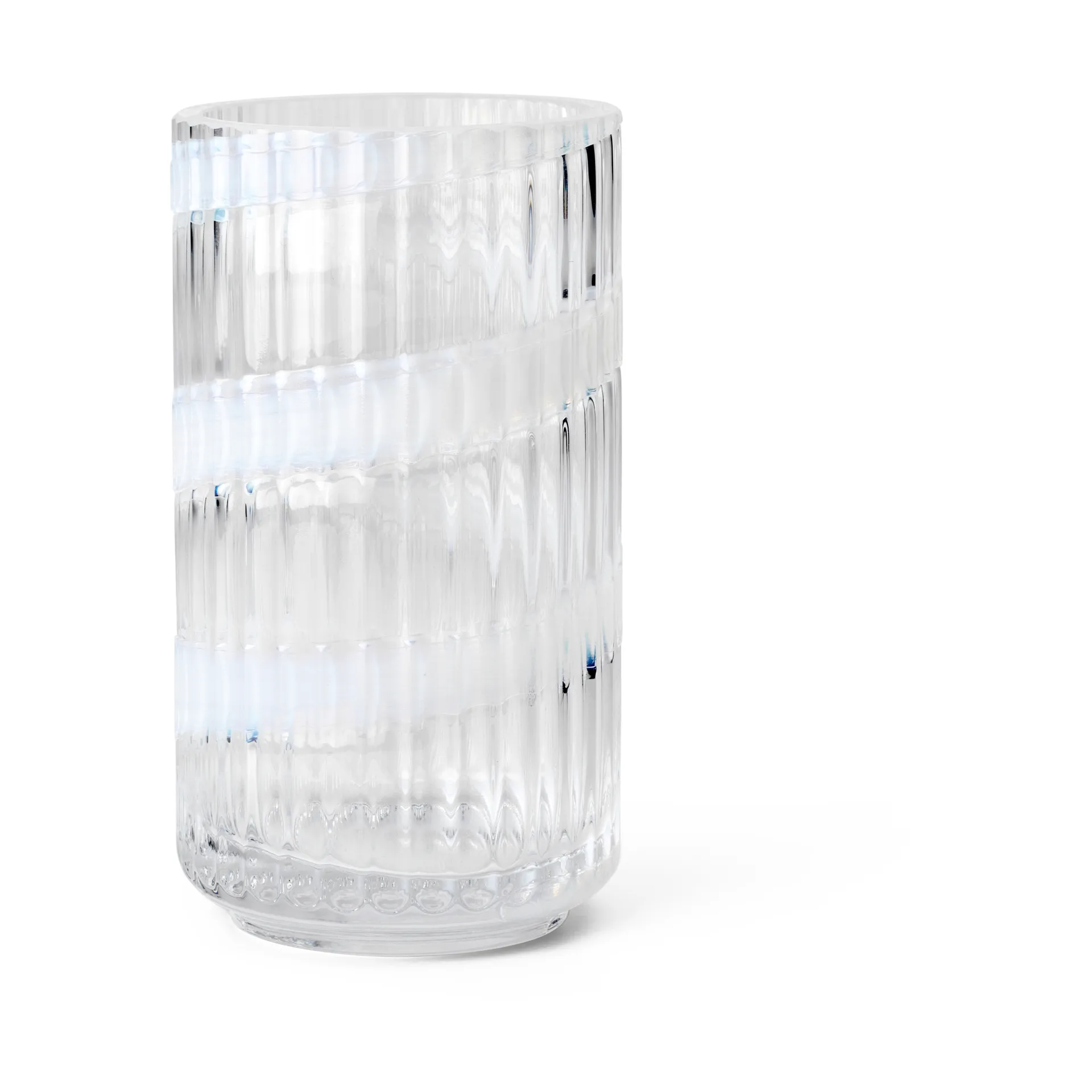 Lyngby Porcelæn Vase Lyngby White swirl, 15,5 cm