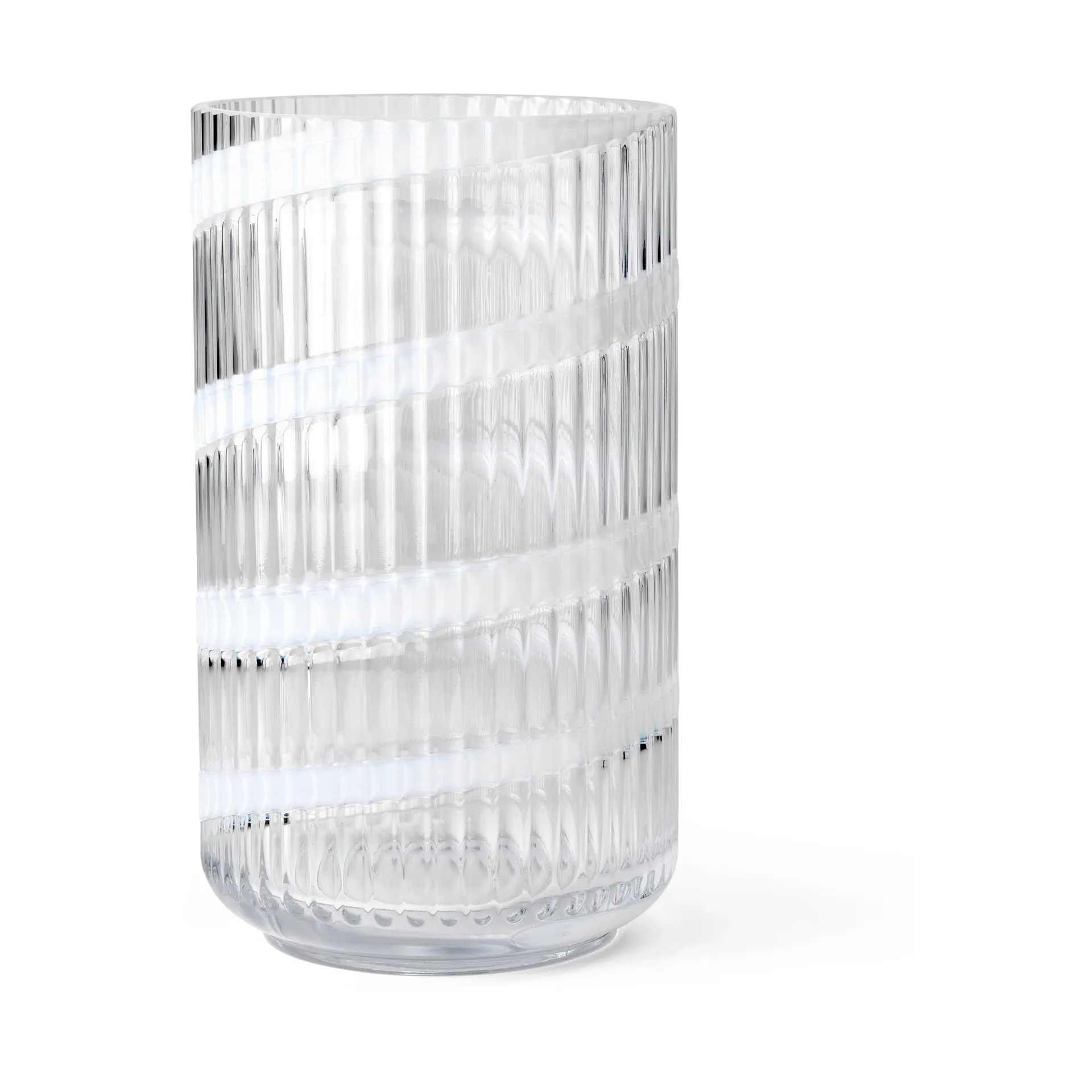 Lyngby Porcelæn Vase Lyngby White swirl,