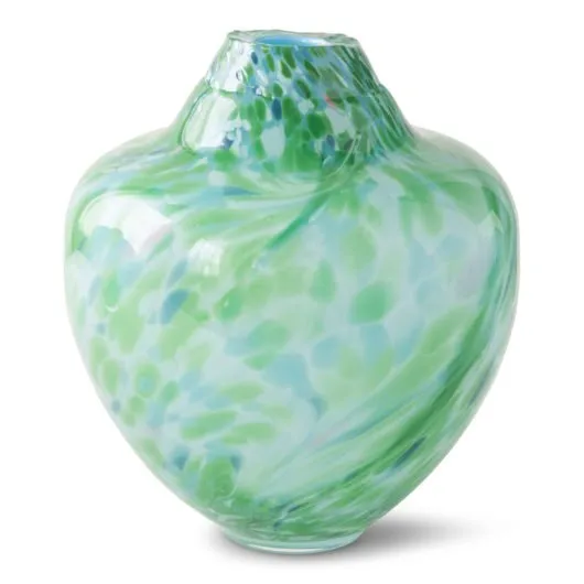 Magnor Unik krystallglass skulptur medium 24 cm Gr&oslash;nn