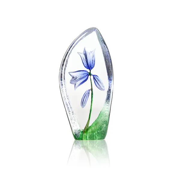 Blåklocka glasskulptur