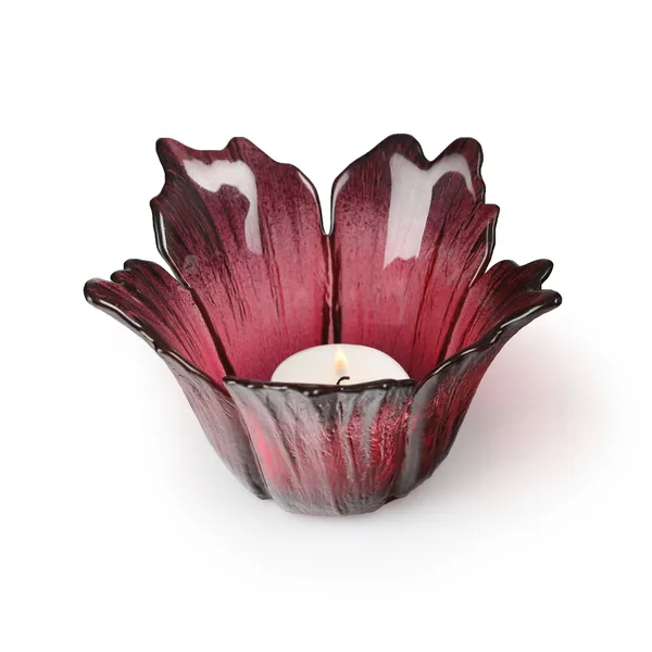 Fleur ljuslykta Ø14 cm, rödrosa