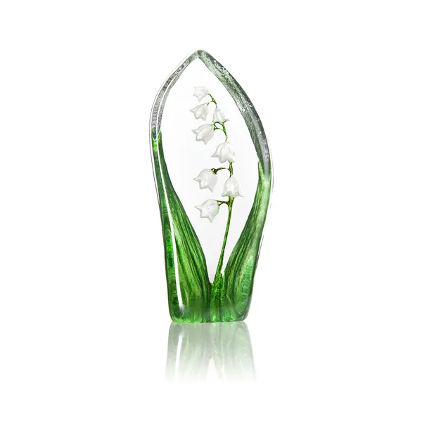 Liljekonvalj glasskulptur
