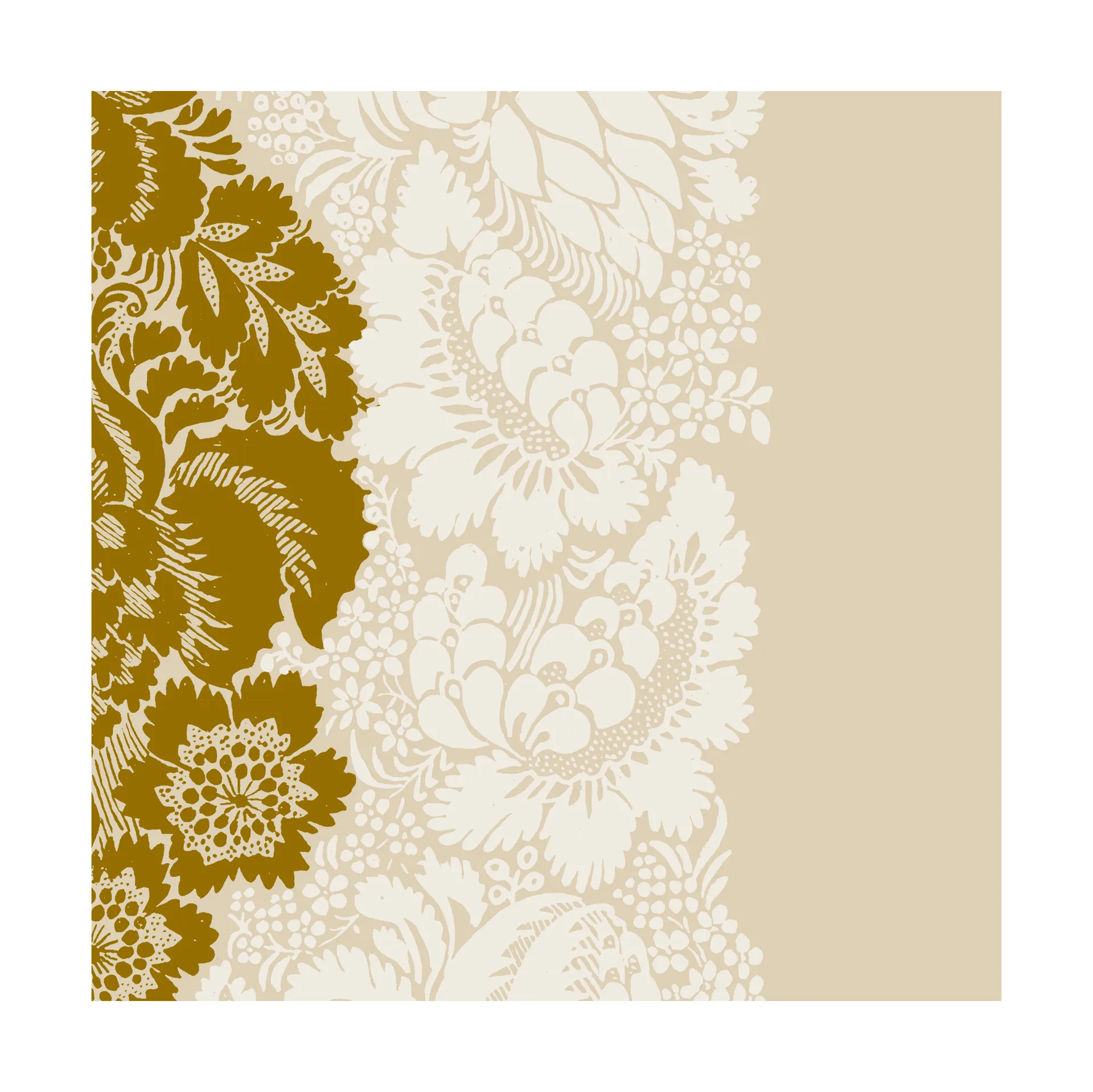 Marimekko Ananas servietter 33x33 cm 20-pak Champagne