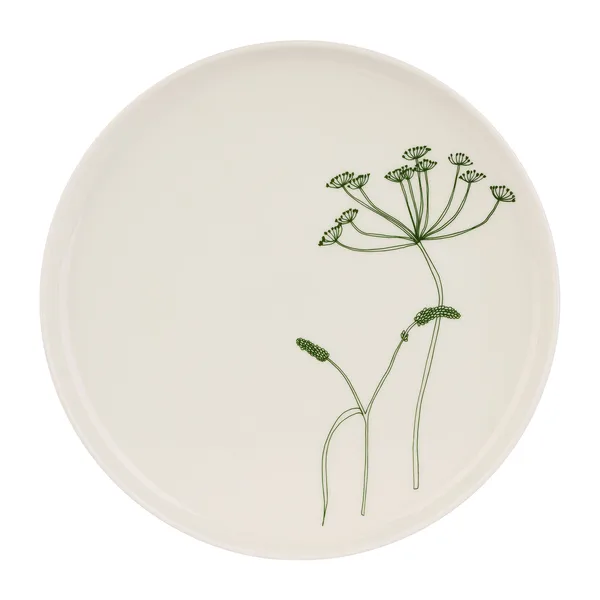 Elokuun Varjot tallrik Ø25 cm, Vit