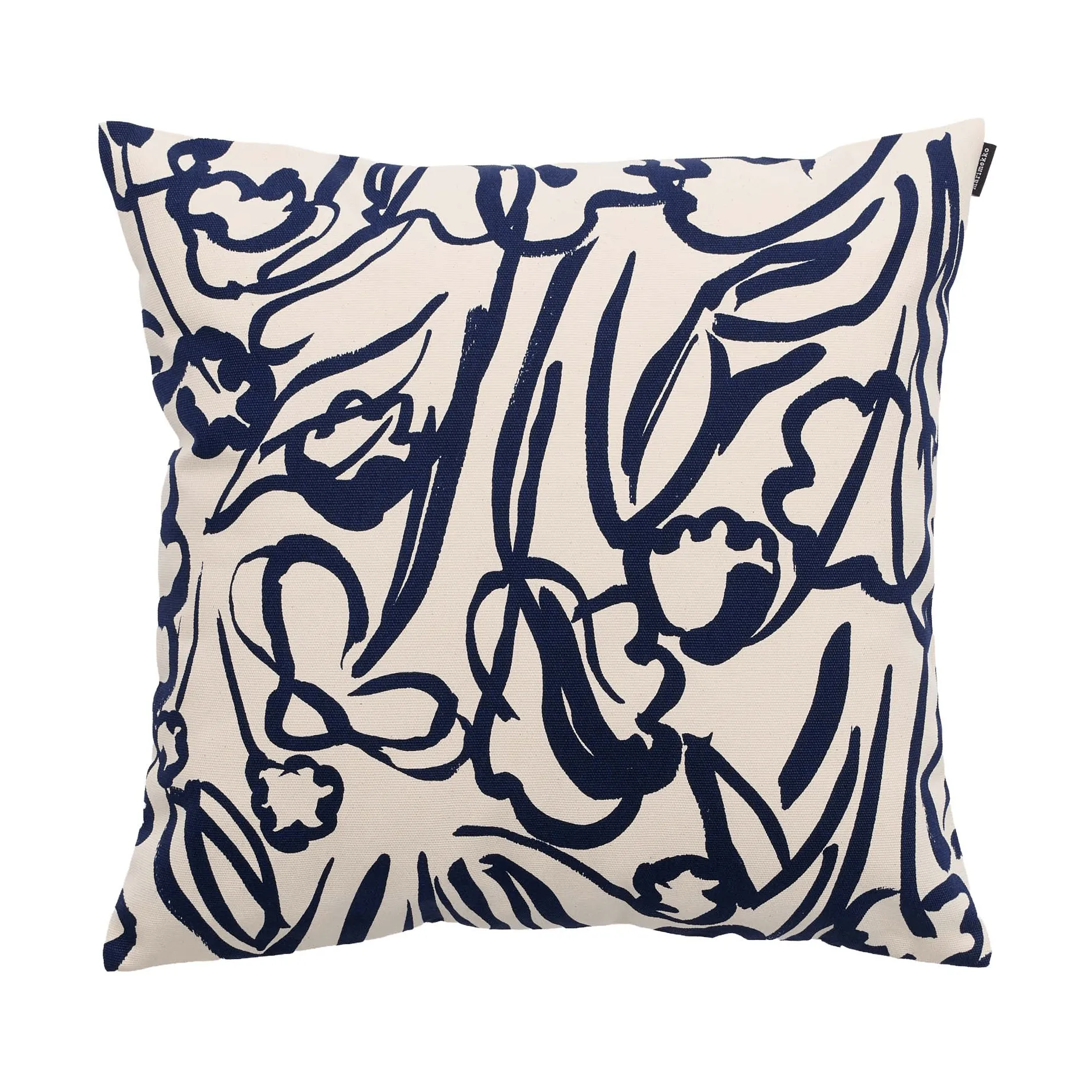 Marimekko Ensikukat housse de coussin Off white-dark blue, cm