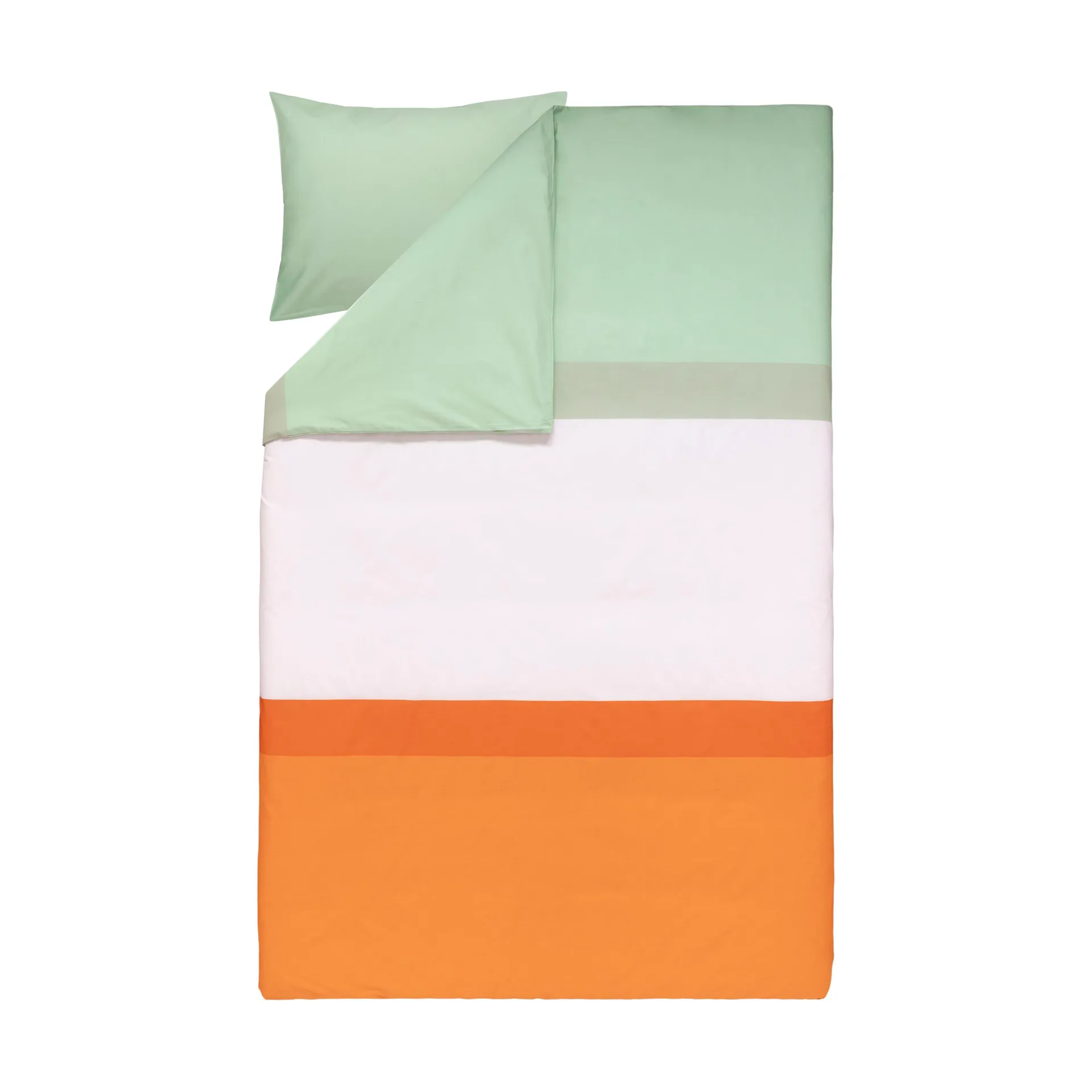 Marimekko Housse de couette Hennika cm + cm Orange-light pink-sage