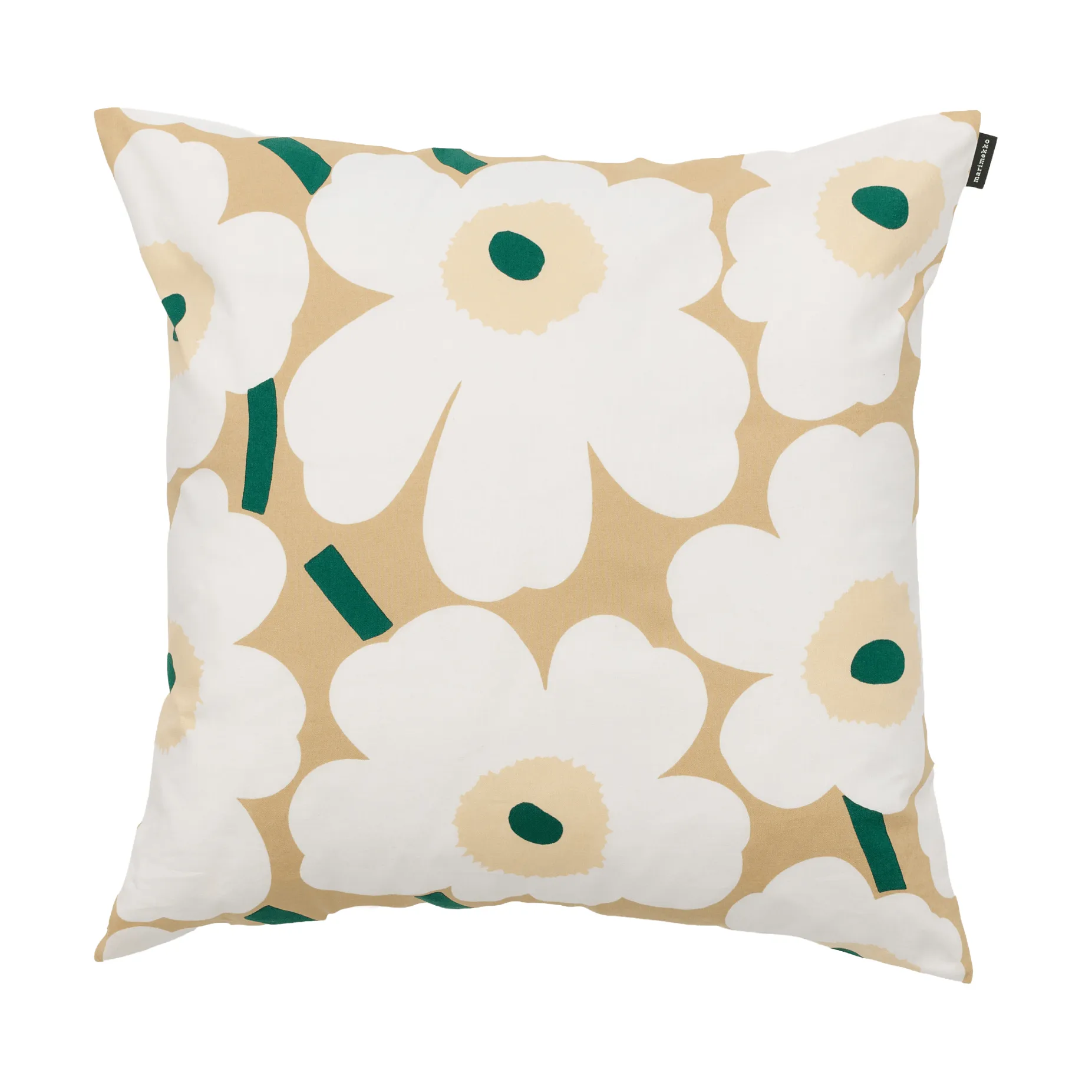 Marimekko Housse de coussin Pieni unikko cm Sand-white-hay-emerald