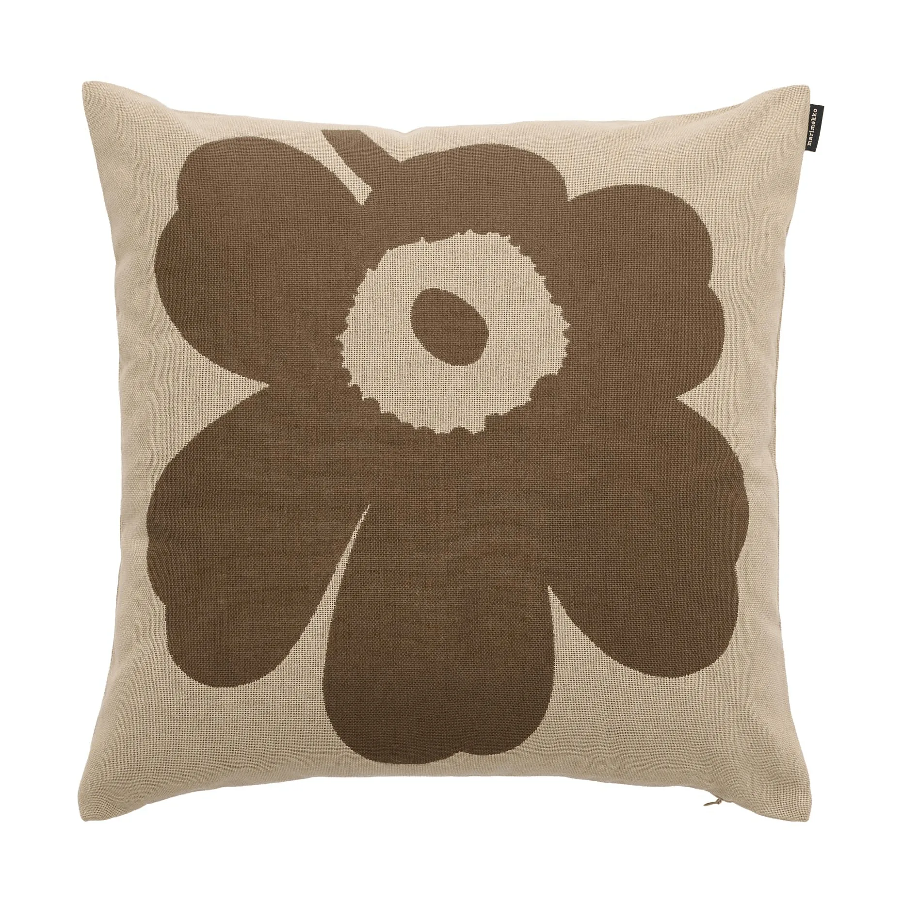 Marimekko Housse de coussin Unikko cm Off white-taupe