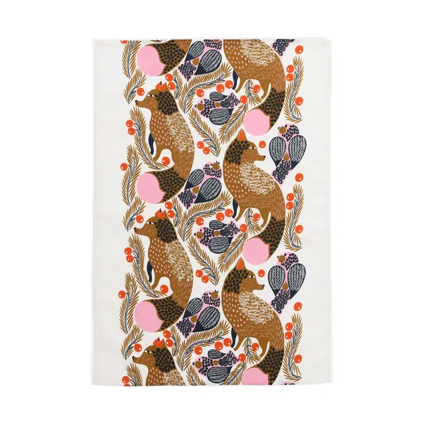Ketunmarja kökshandduk 47x70 cm, White-multicolour