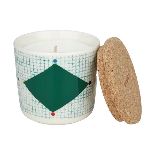 Losagne doftljus Ø7,5 cm, White-green-petrol blue