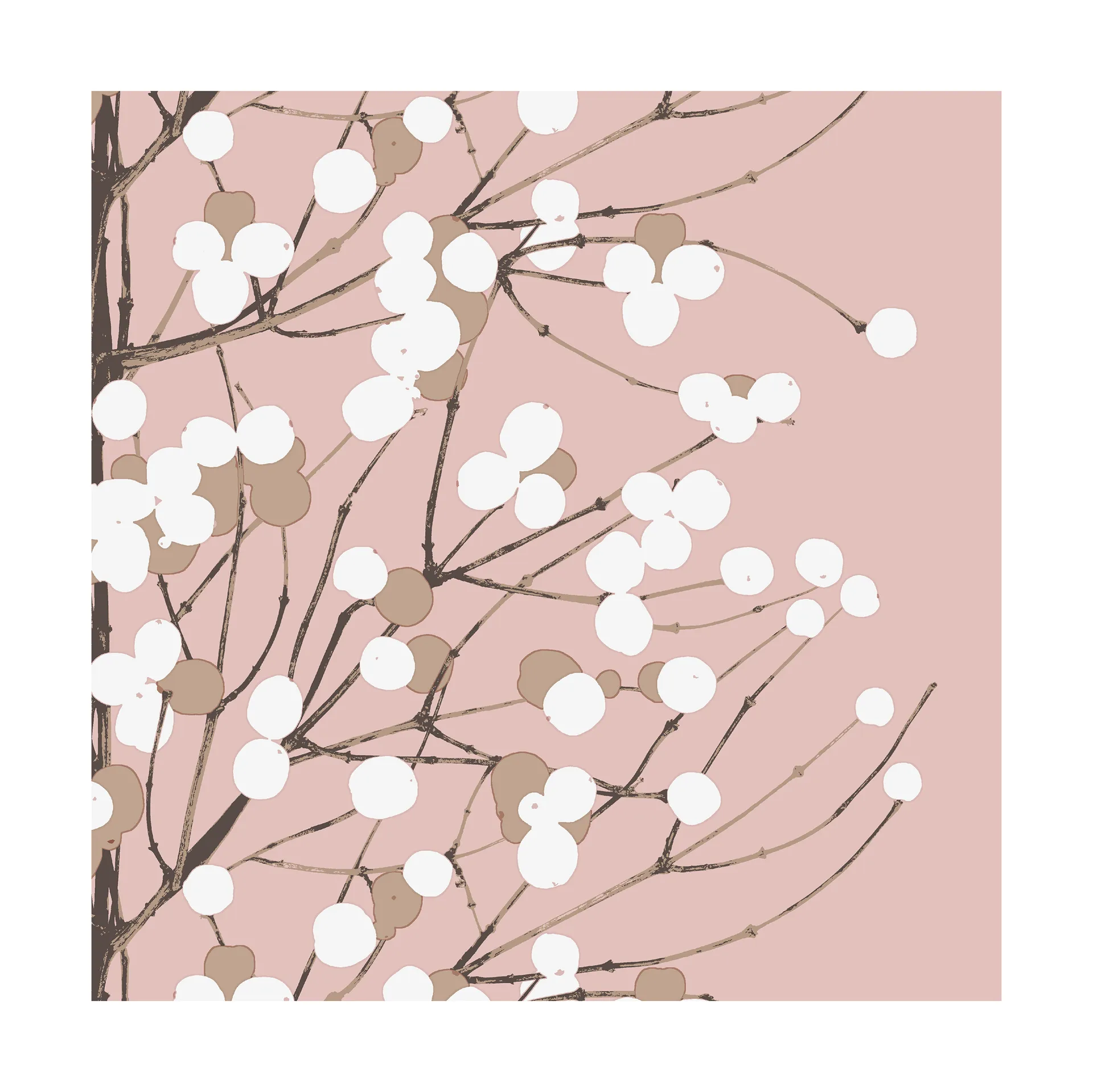 Marimekko Lumimarja servietter 33x33 cm 20-pak Rose