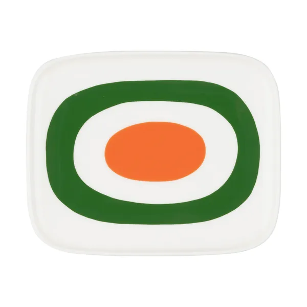 Melooni fat 12x15 cm, White-green