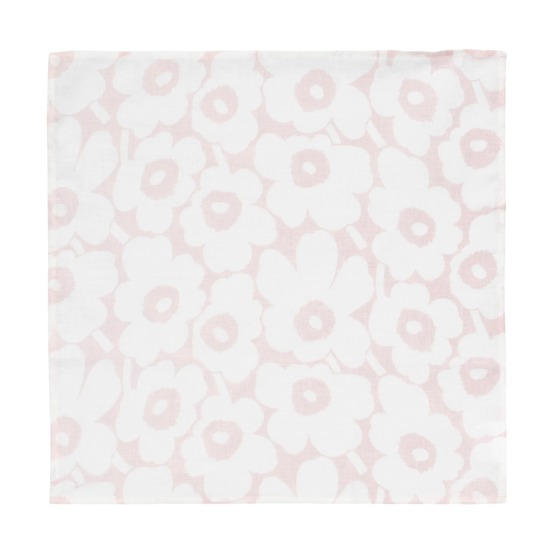 Marimekko Mini unikko stofserviet 43x43 cm White-pink